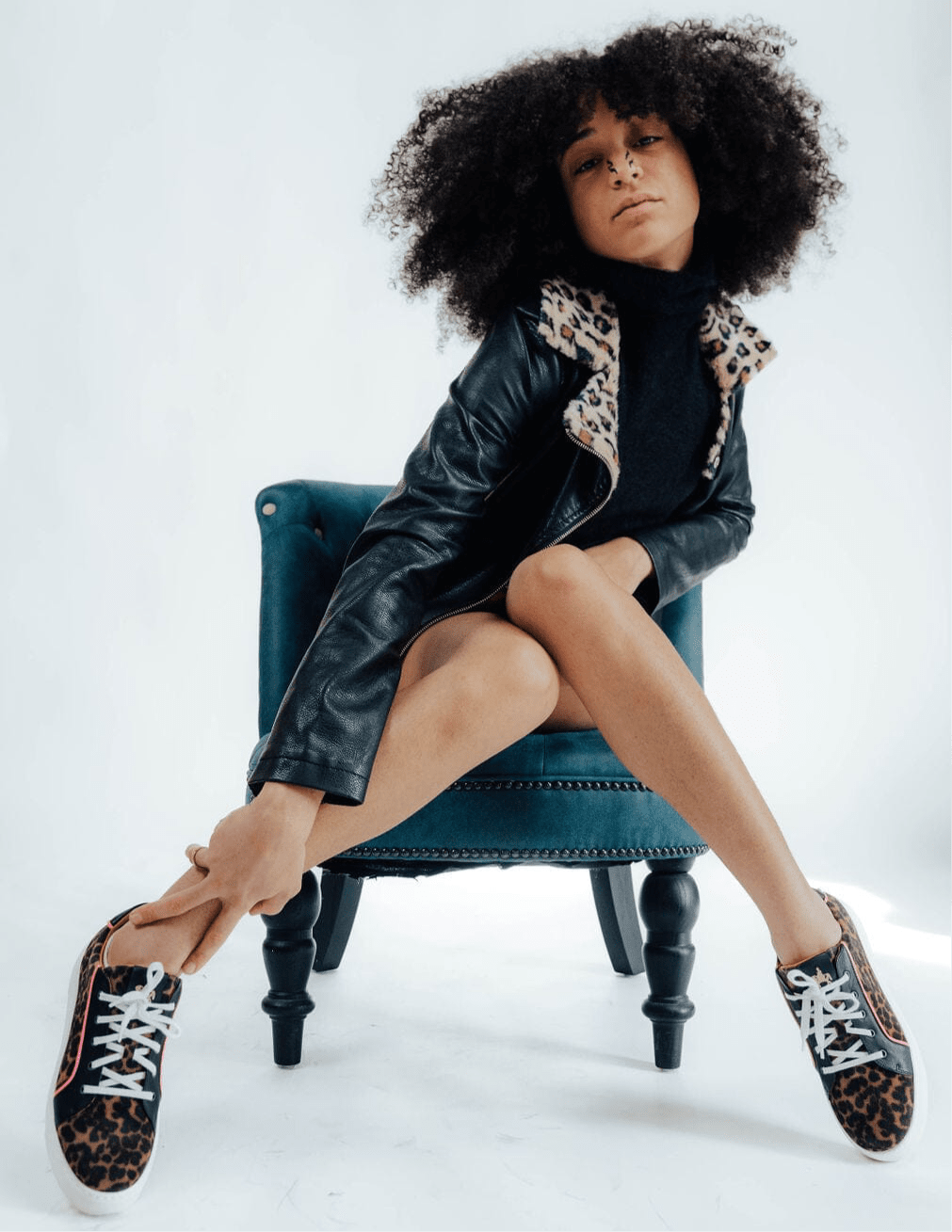 Camila - Leopard Womens Trainers Embassy London