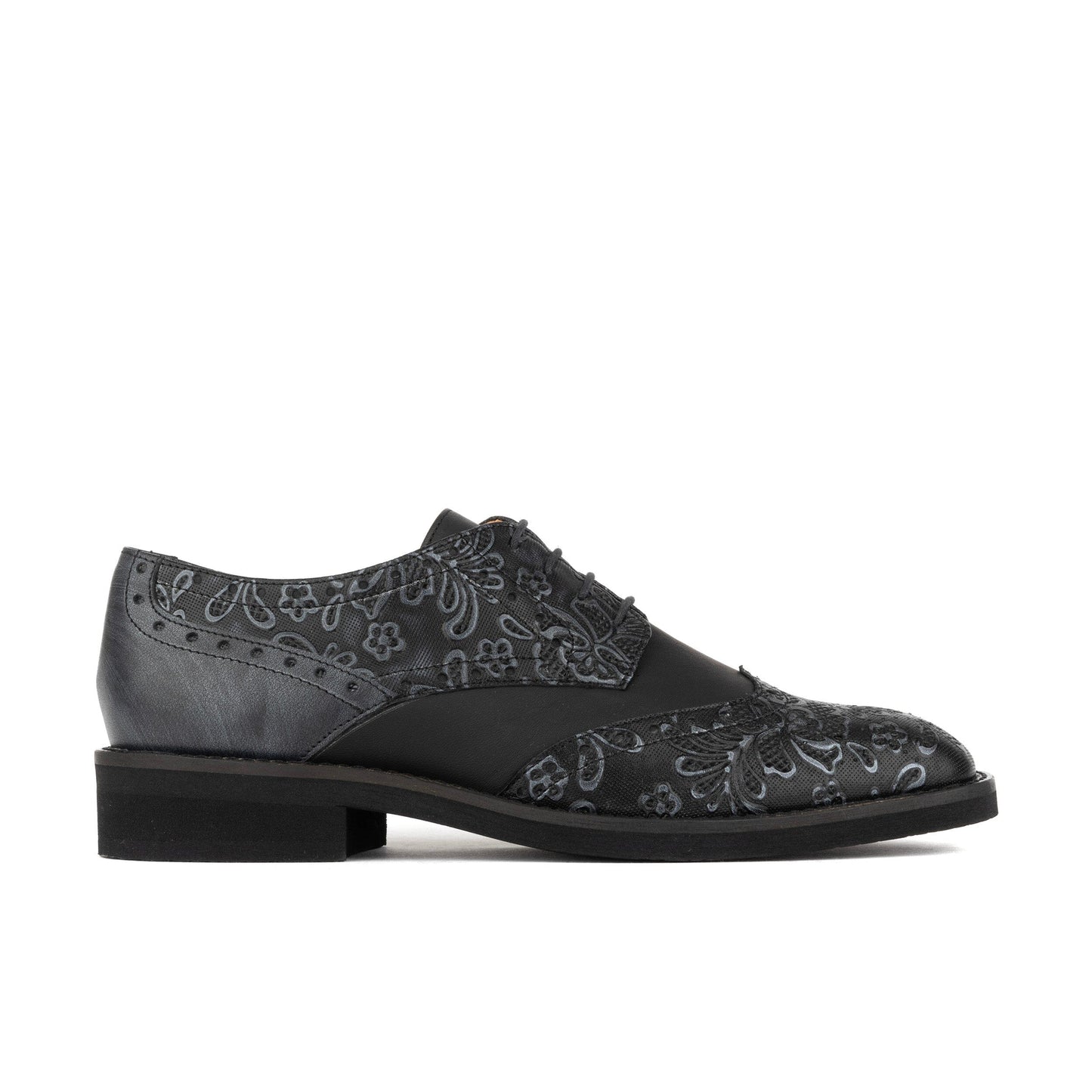 Eton - Black & Silver Womens Shoes Embassy London