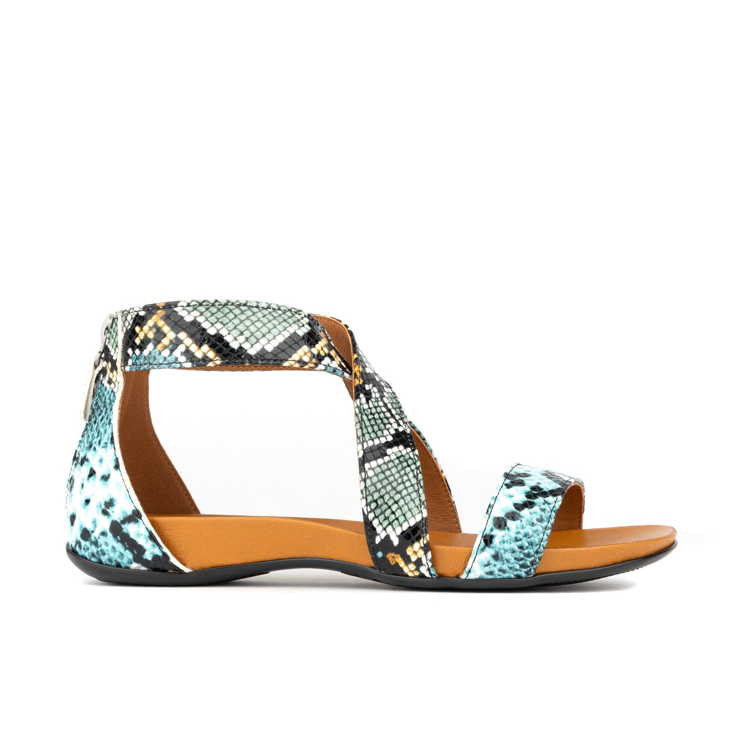 Isabella - Blue Snake Womens Sandals Embassy London