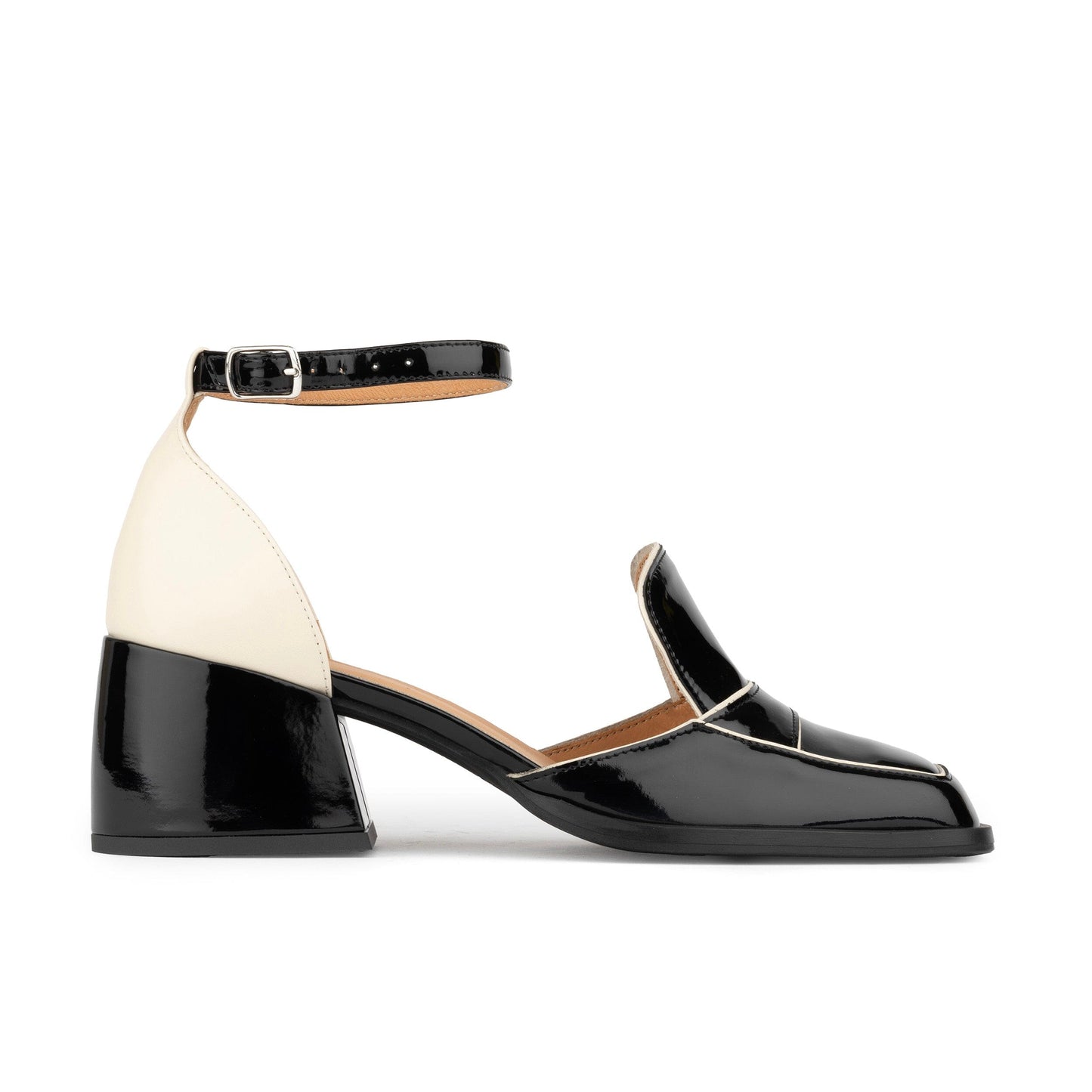 Mayfair - Black & Cream Womens Heels Embassy London