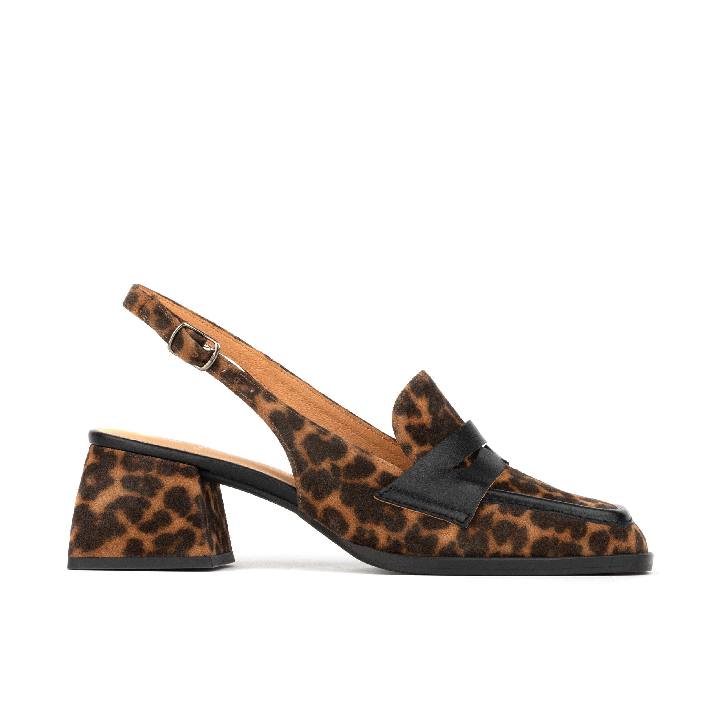 Slingback Leopard Print Shoes Heels Diana Leopard Womens