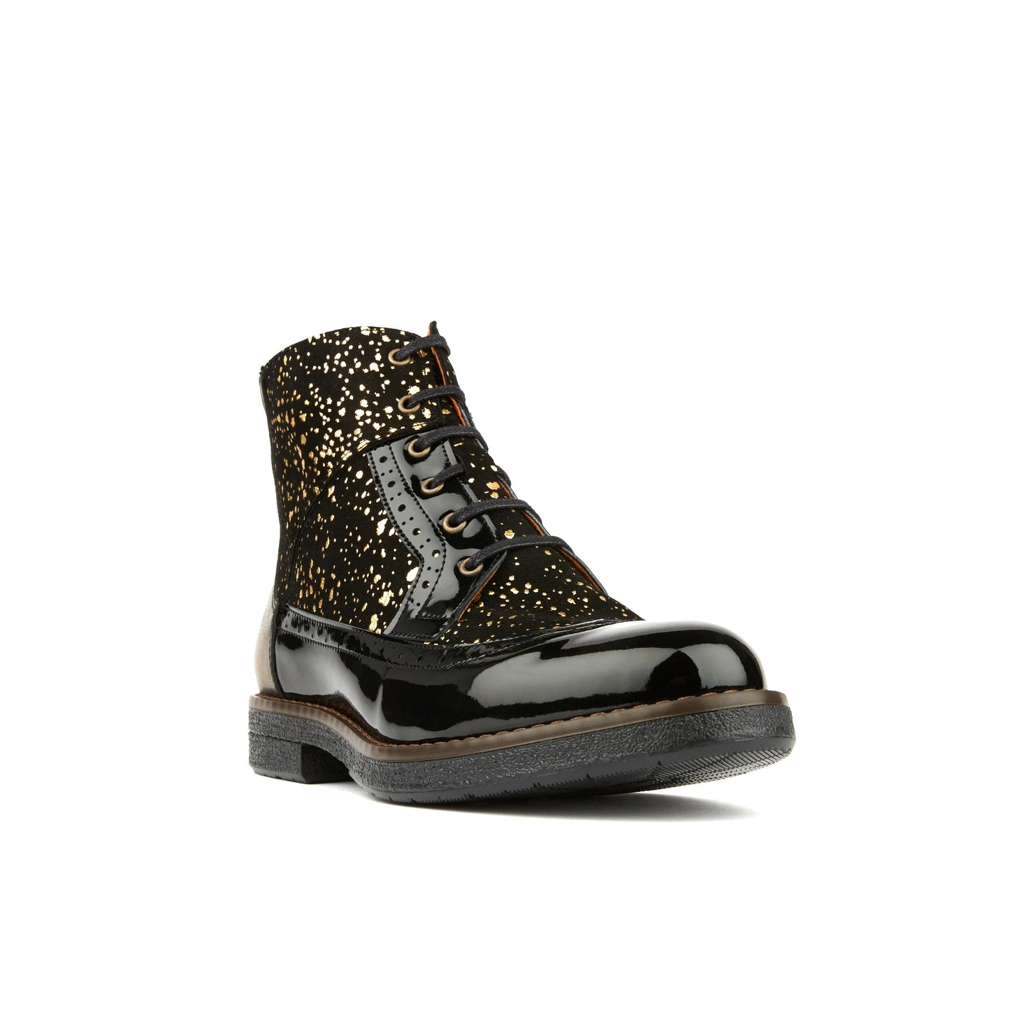 Hatter - Black Gold Drops Womens Ankle Boots Embassy London