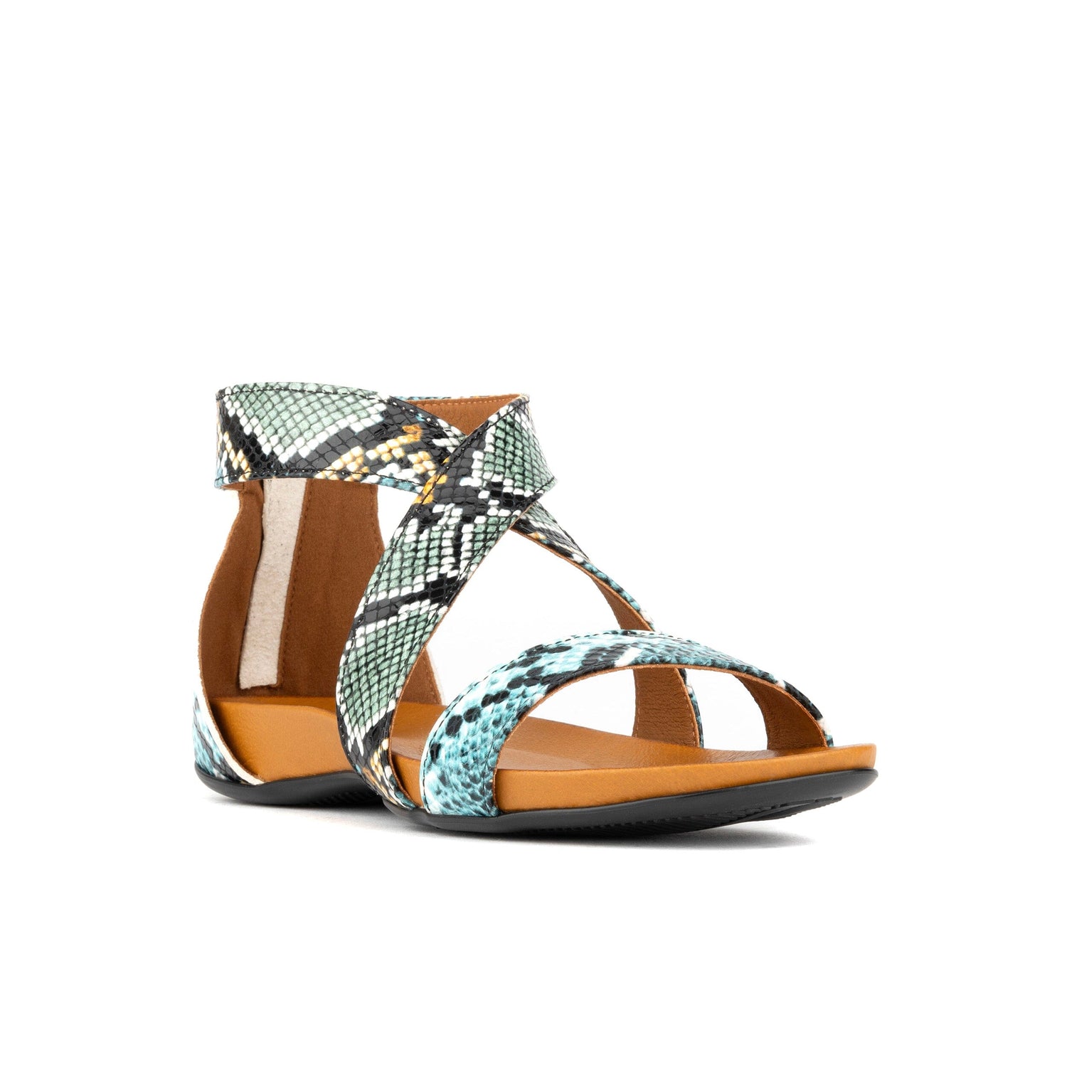Isabella - Blue Snake Womens Sandals Embassy London