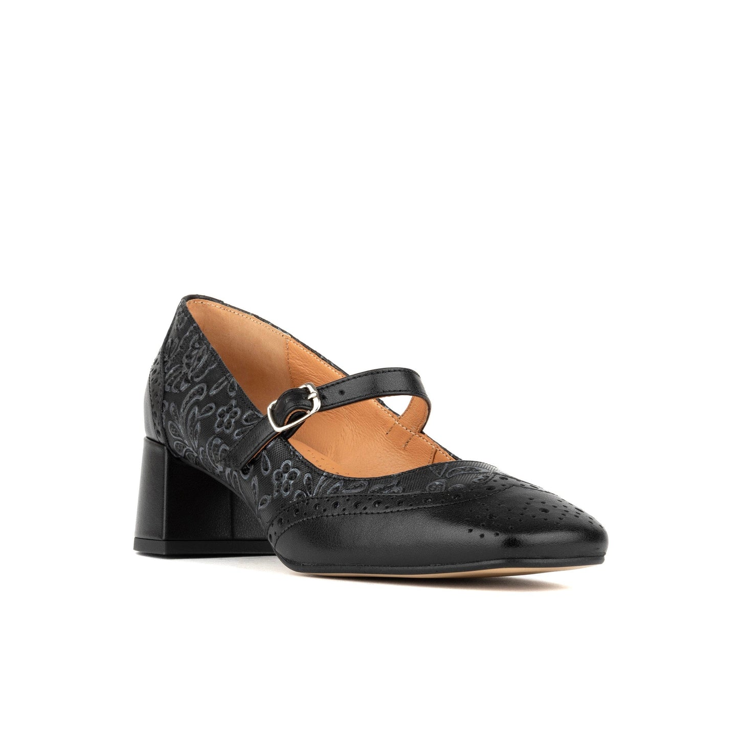 Mary Antoinette - Black & Silver Womens Heels Embassy London