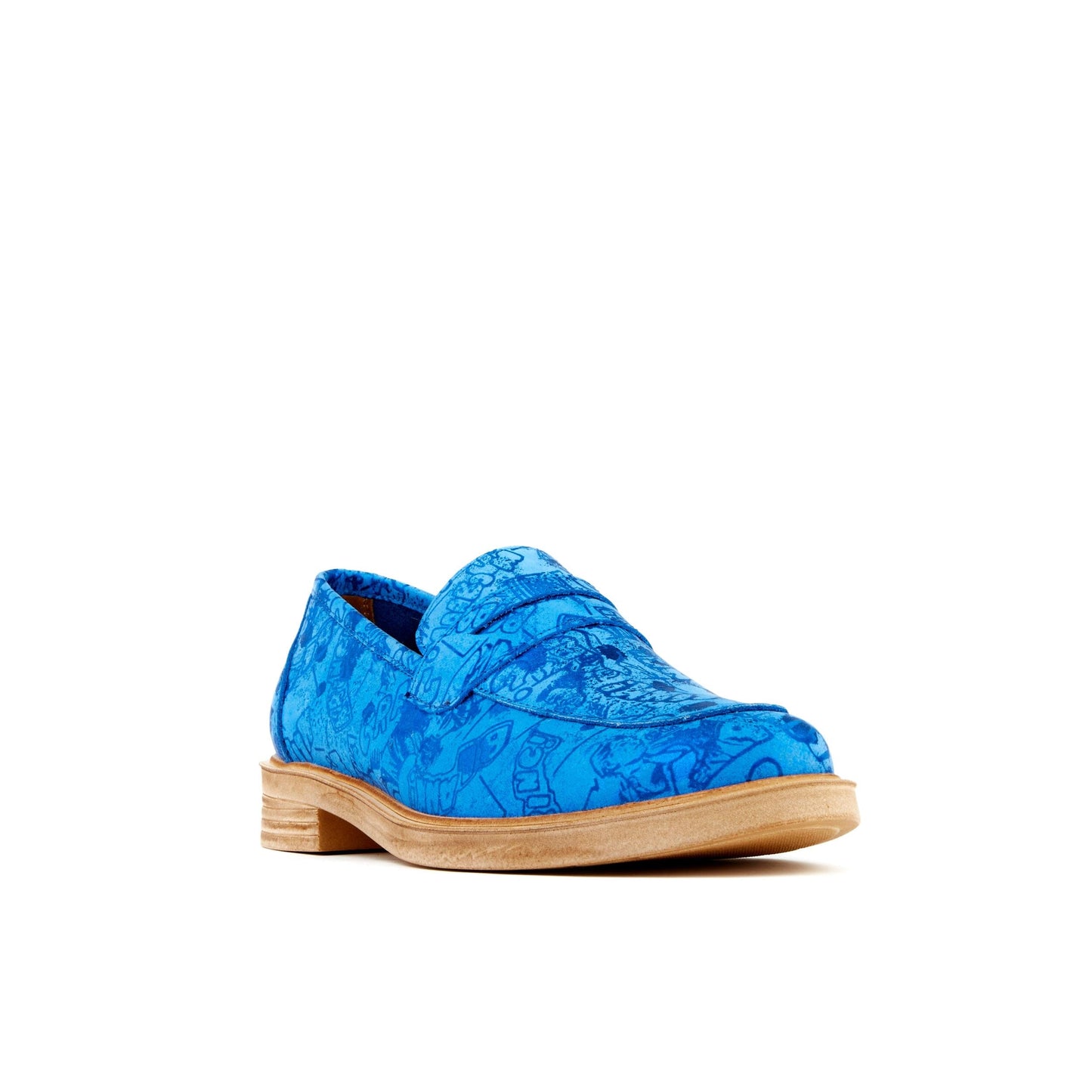 Daisy - Bright Blue Womens Loafers Embassy London