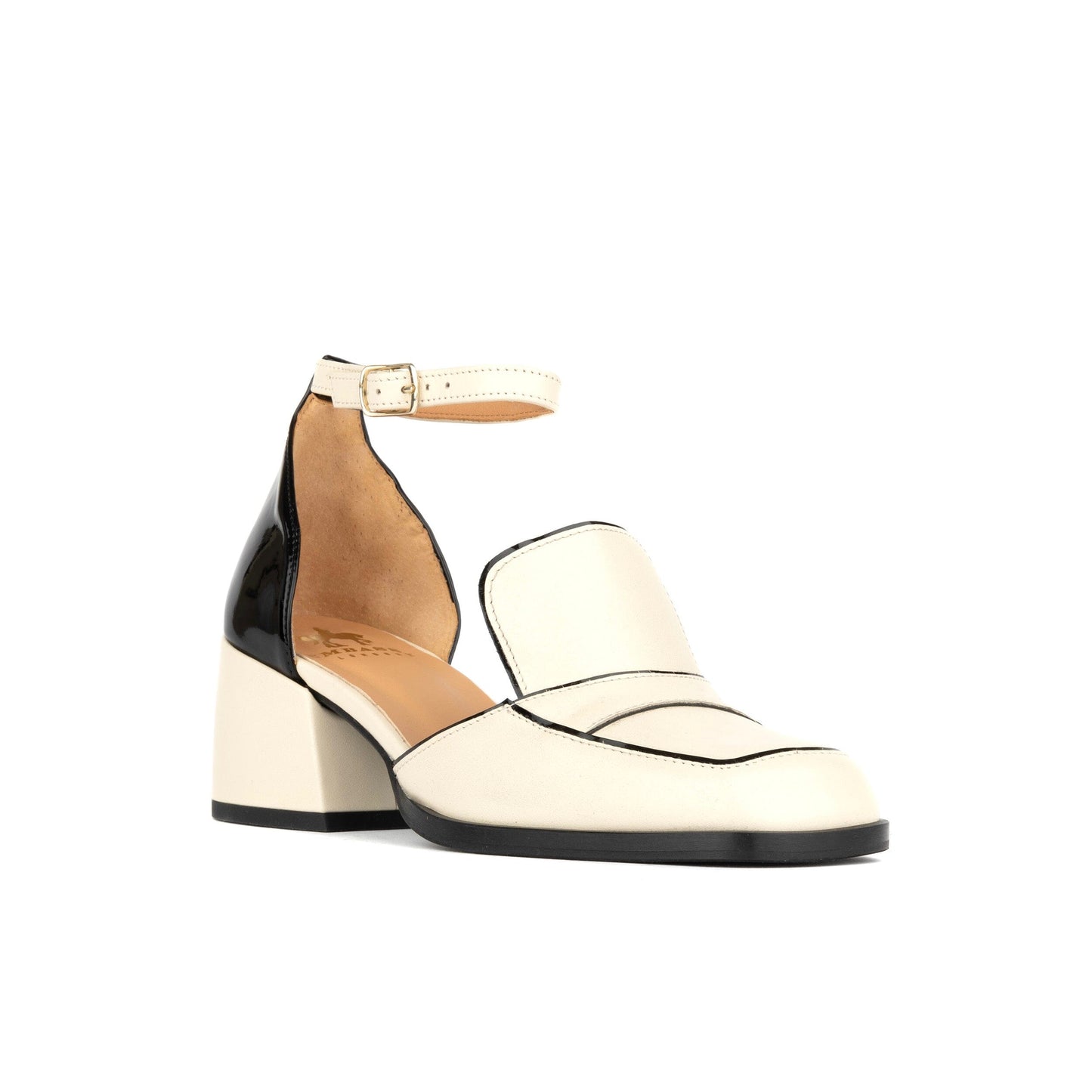 Mayfair - Cream & Black Womens Heels Embassy London