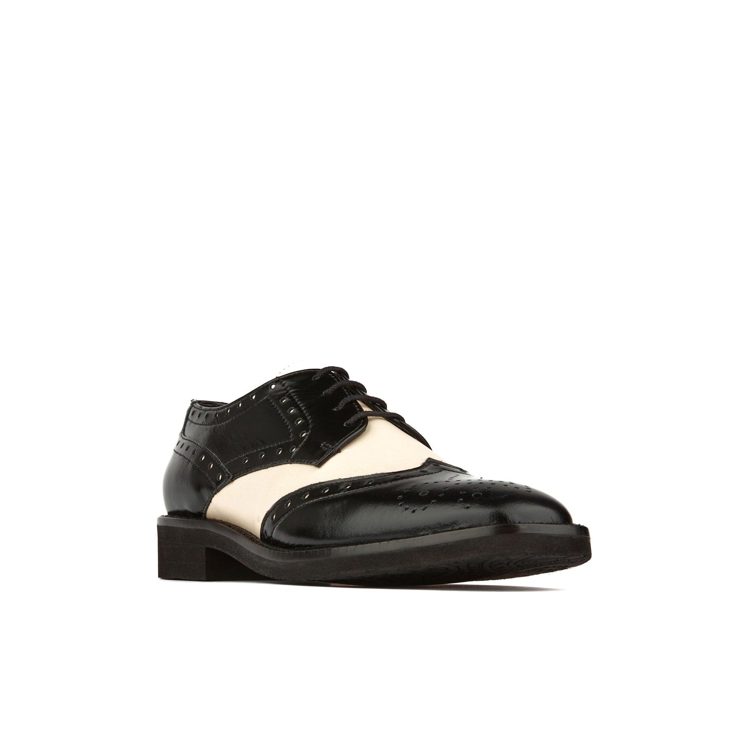 Eton - Black & Cream Womens Shoes Embassy London
