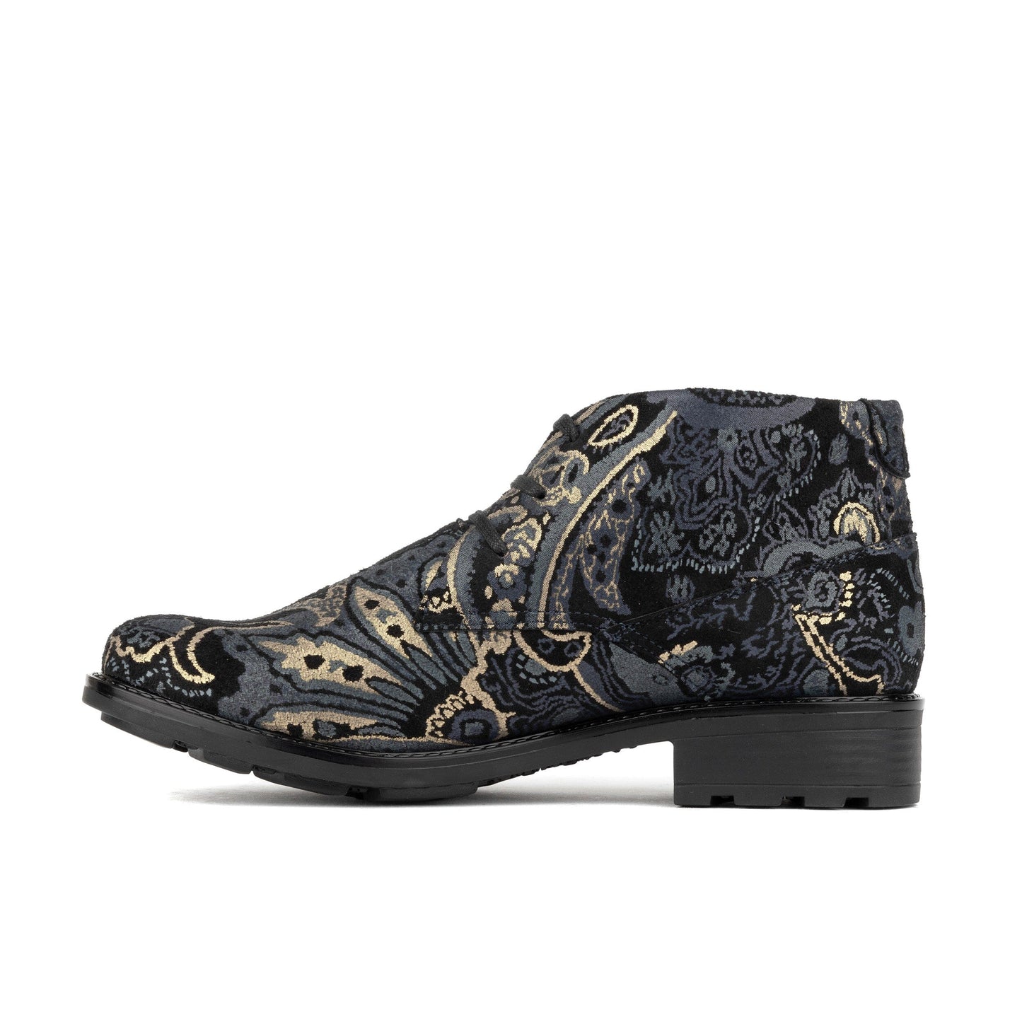Laviva - Black & Grey & Gold Womens Ankle Boots Embassy London