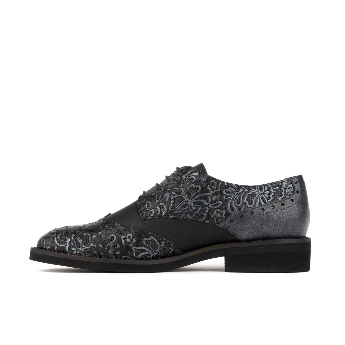 Eton - Black & Silver Womens Shoes Embassy London