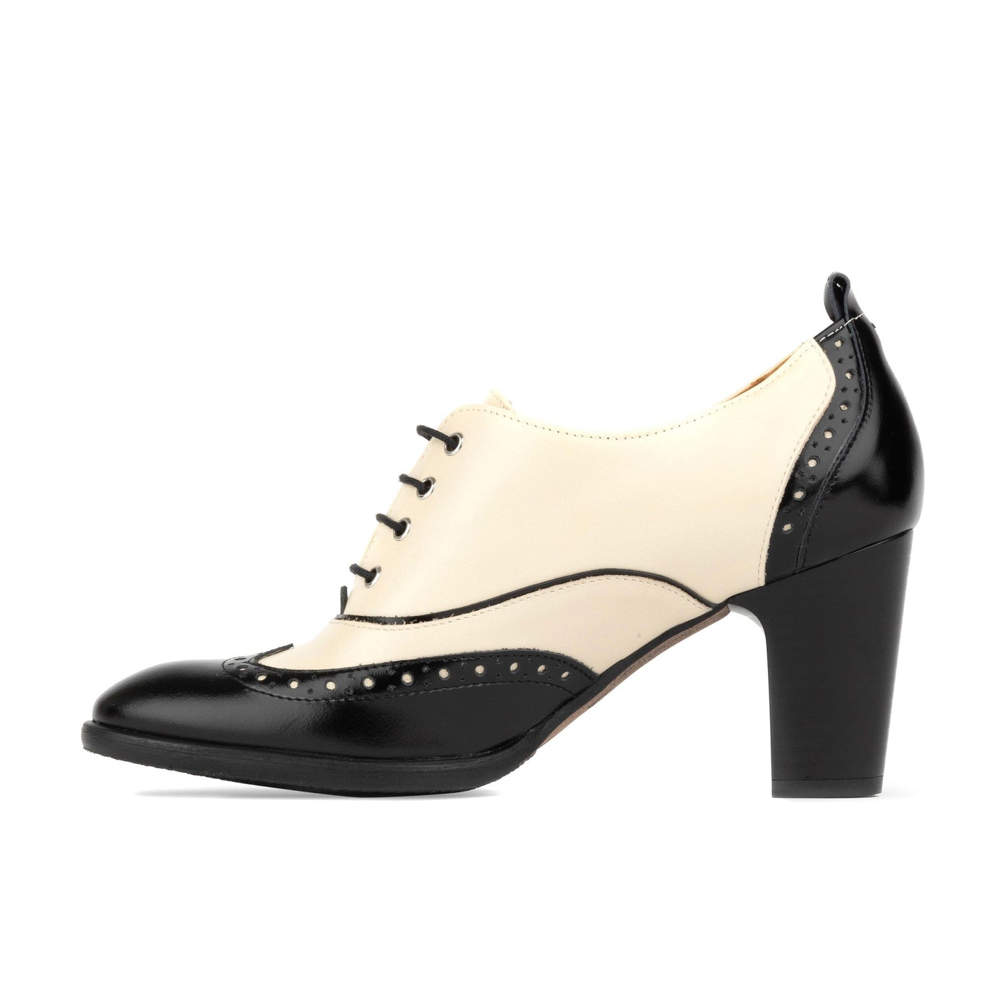 Casino - Cream & Black Womens Heels Embassy London