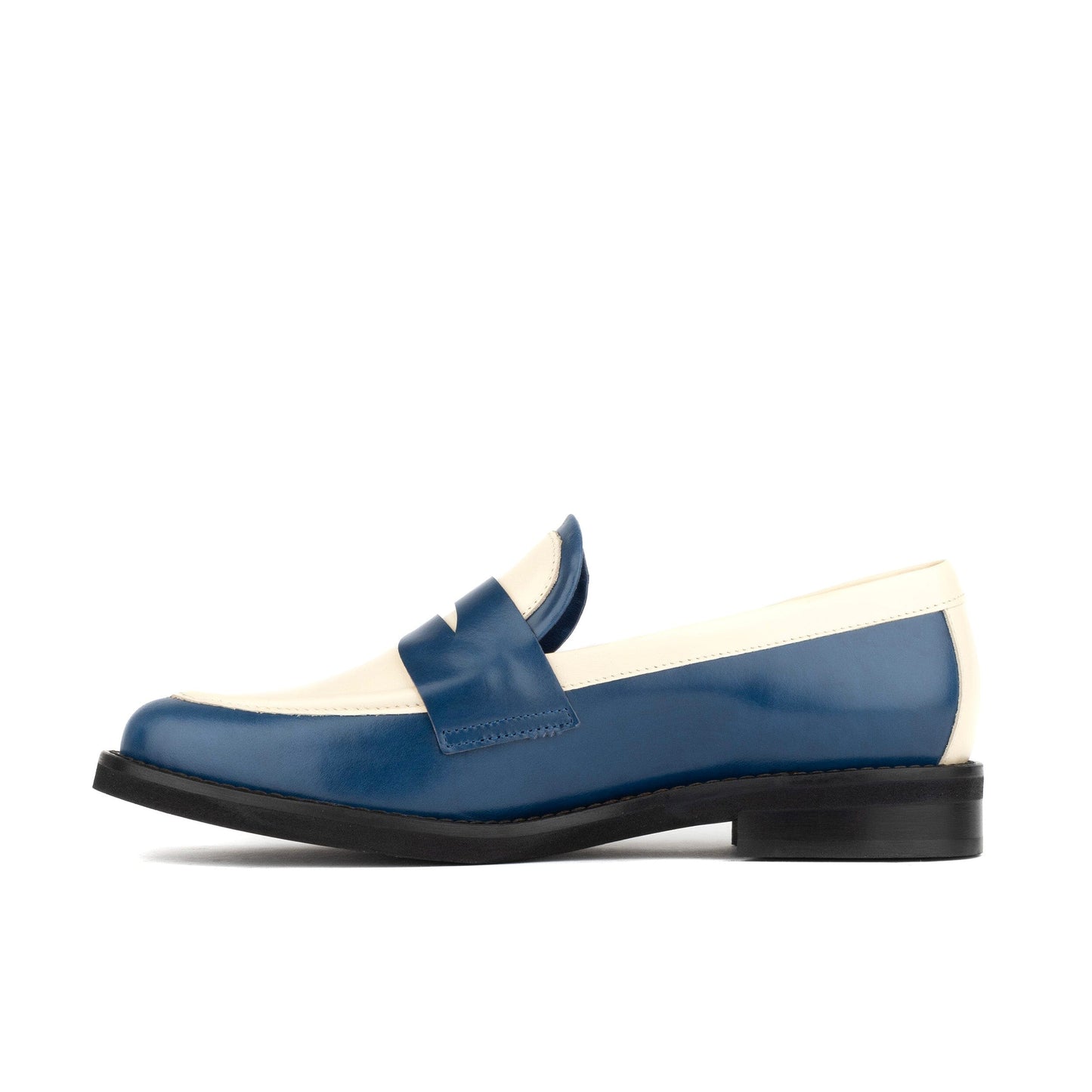 Kay - Navy & Cream Womens Loafers Embassy London