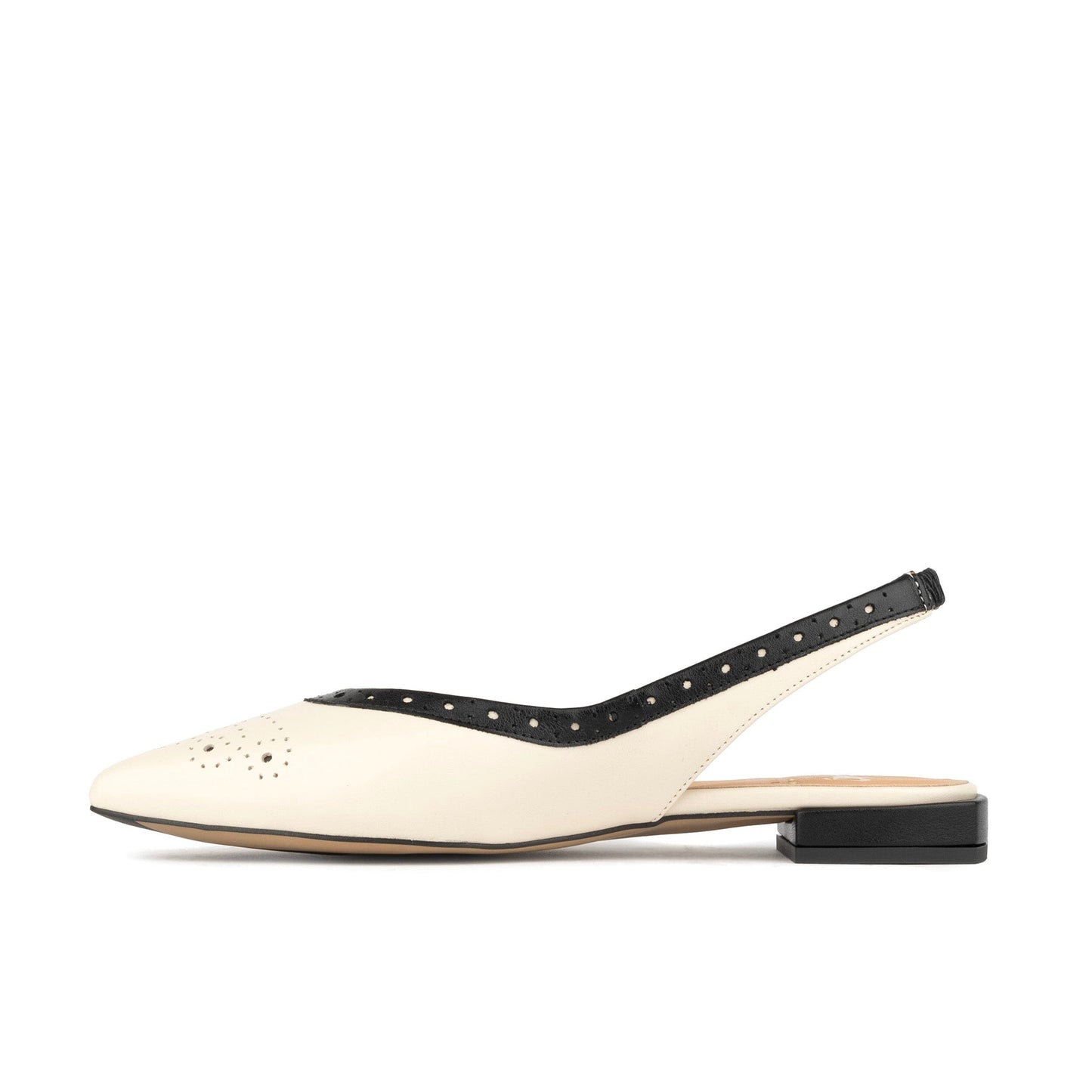 Holly - Cream & Black Womens Sandals Embassy London