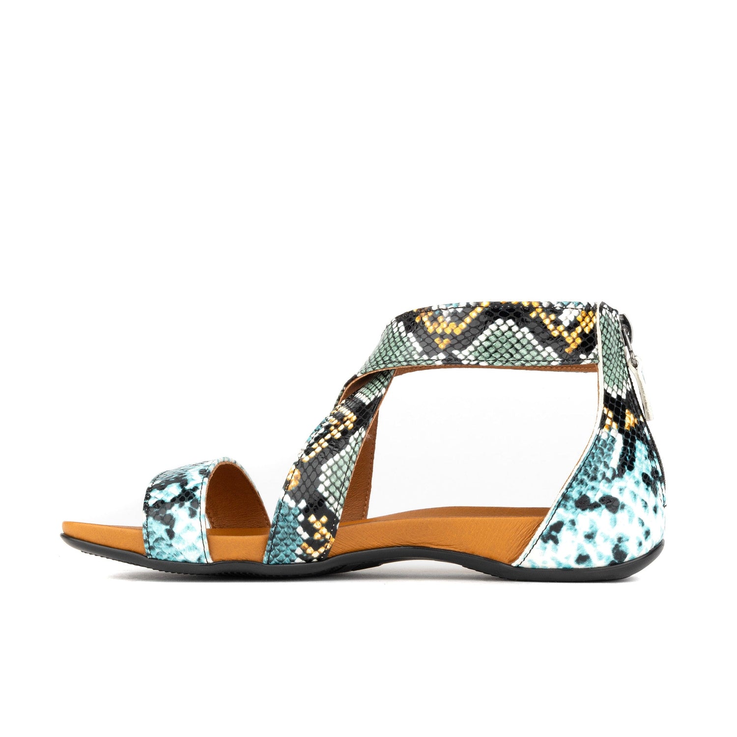 Isabella - Blue Snake Womens Sandals Embassy London