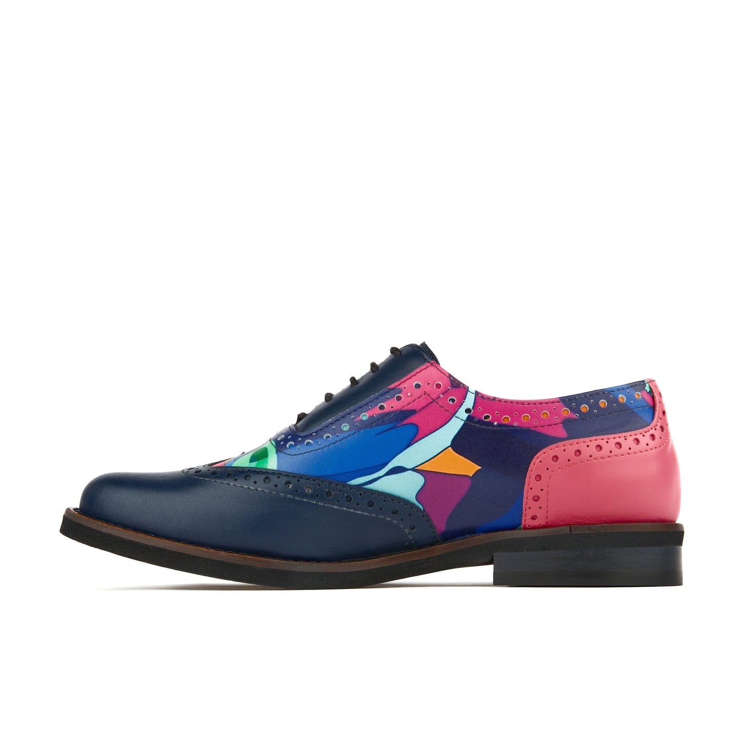 Vivienne - Blue & Pink Jungle Womens Shoes Embassy London 