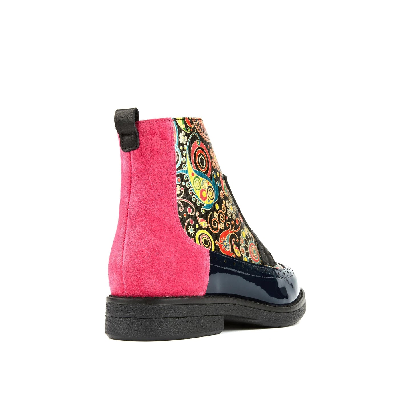 Hatter - Navy Pink Ankle Boots Embassy London