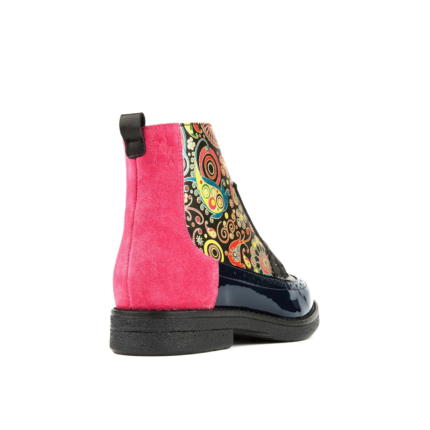 Hatter - Navy Pink Ankle Boots Embassy London