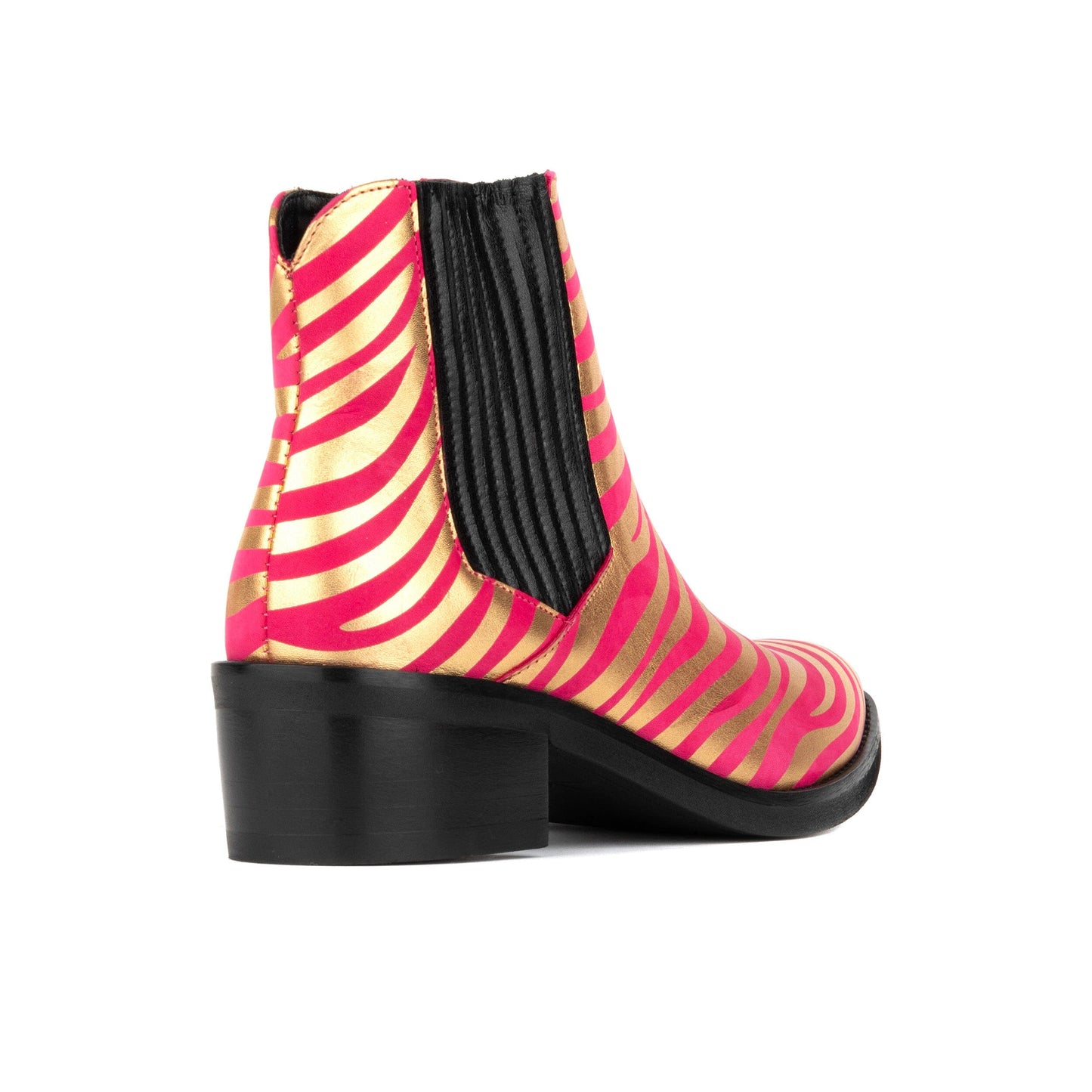 Texas - Pink & Gold Womens Ankle Boots Embassy London