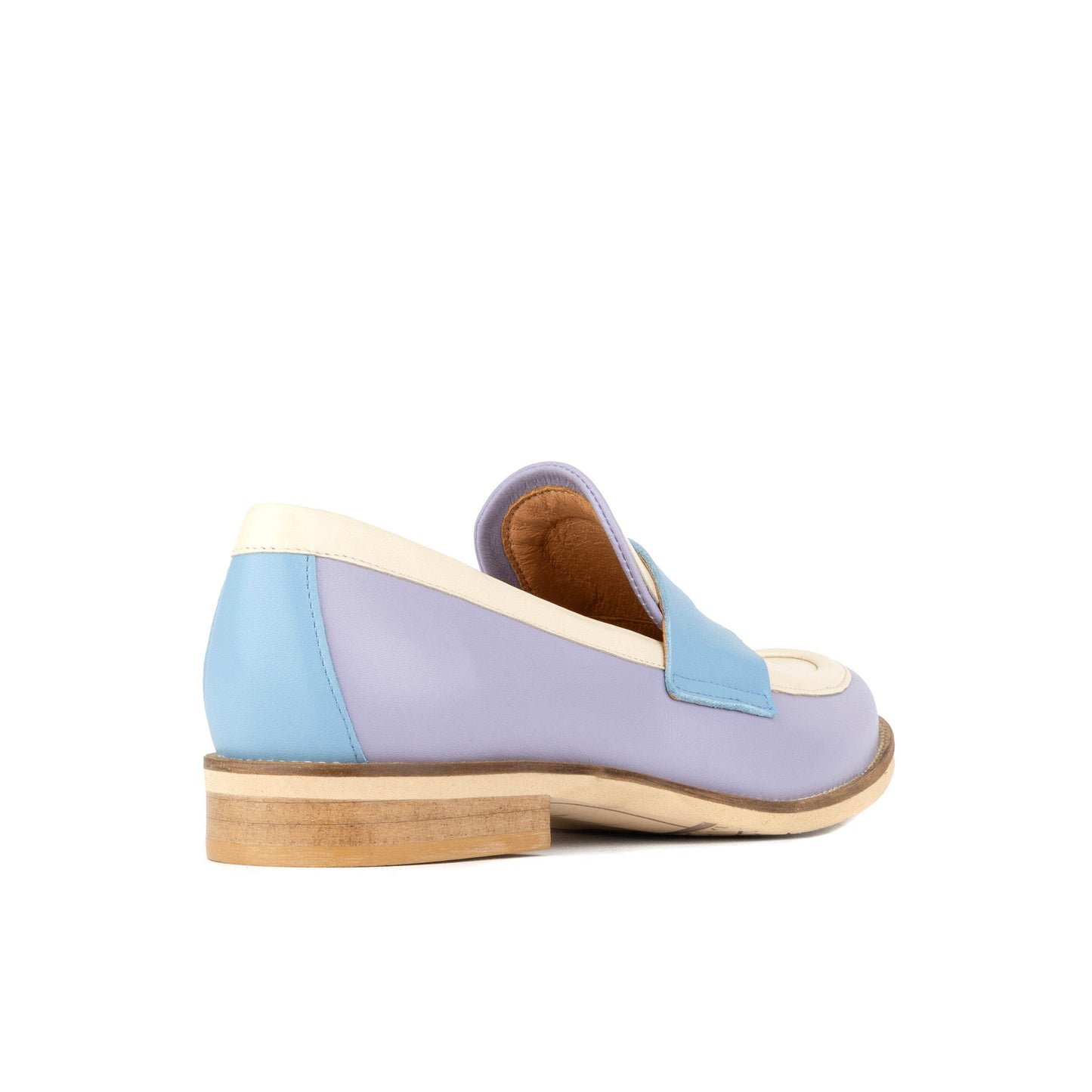 Kay - Blue & White Pastel Womens Loafers Embassy London