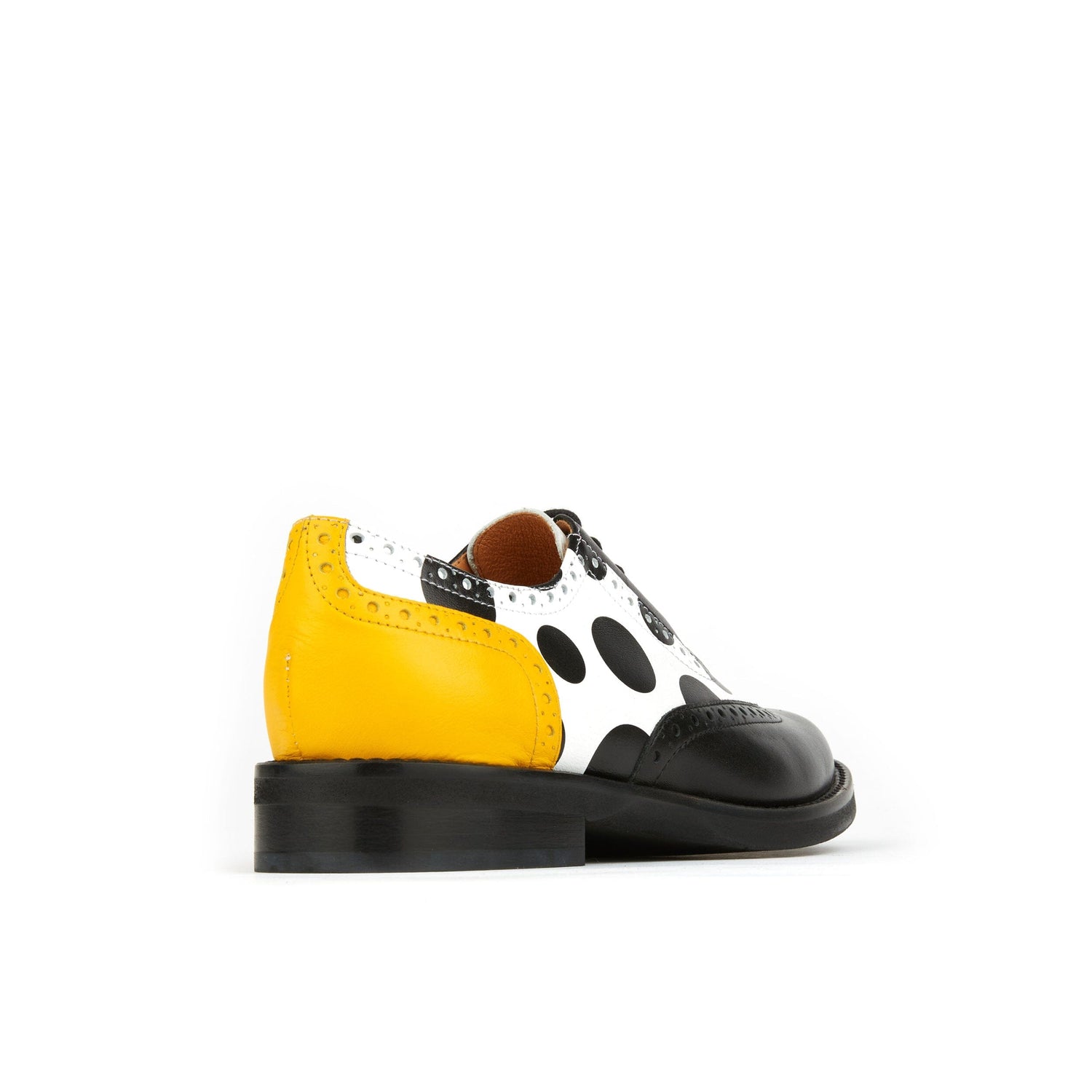 Vivienne - Black & White Polka Dot Womens Shoes Embassy London