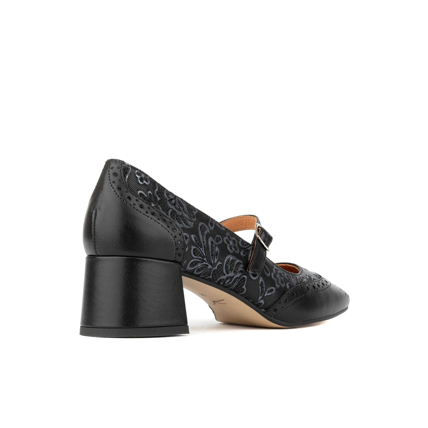Mary Antoinette - Black & Silver Womens Heels Embassy London