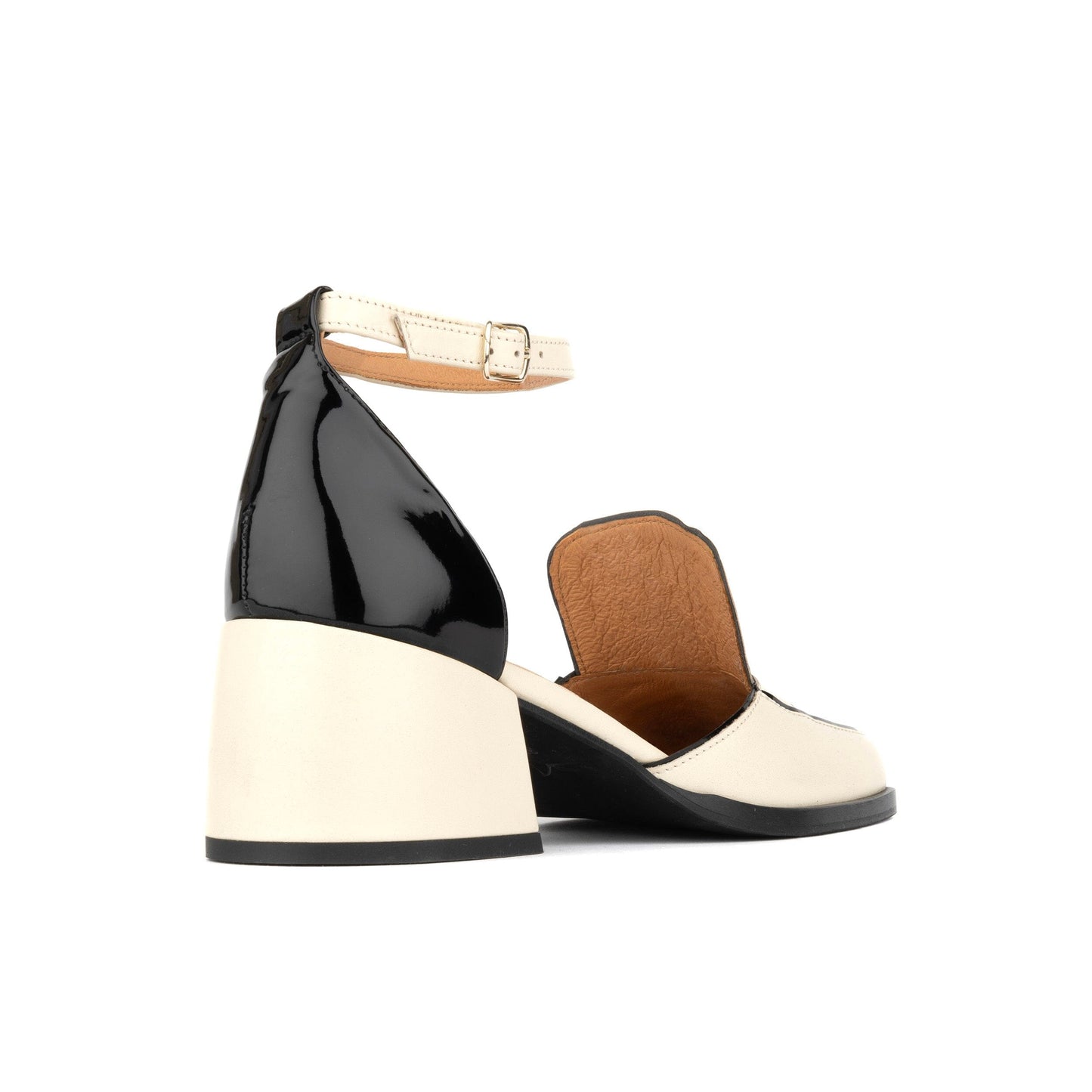 Mayfair - Cream & Black Womens Heels Embassy London
