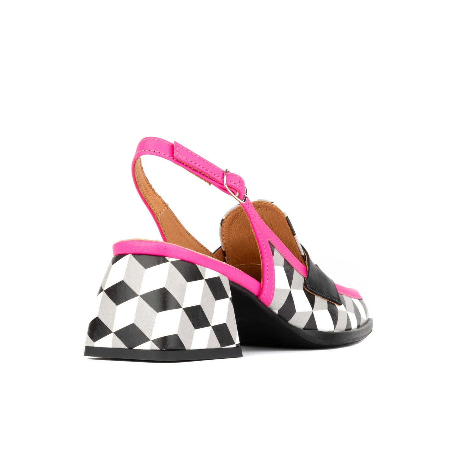 Diana - Black & White Cubics Womens Heels Embassy London