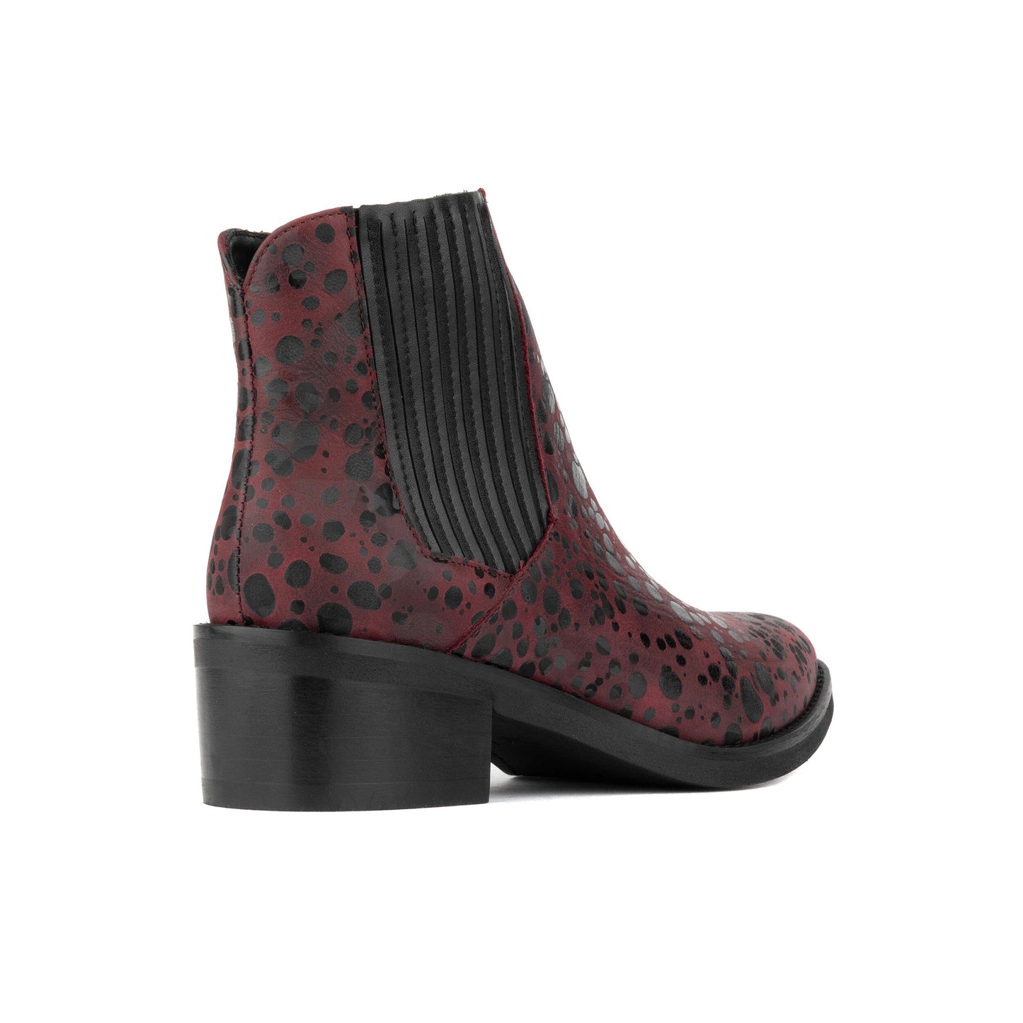 Texas - Burgundy & Black Womens Ankle Boots Embassy London