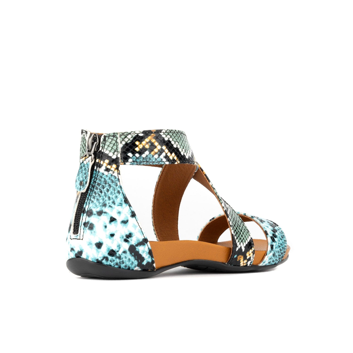 Isabella - Blue Snake Womens Sandals Embassy London