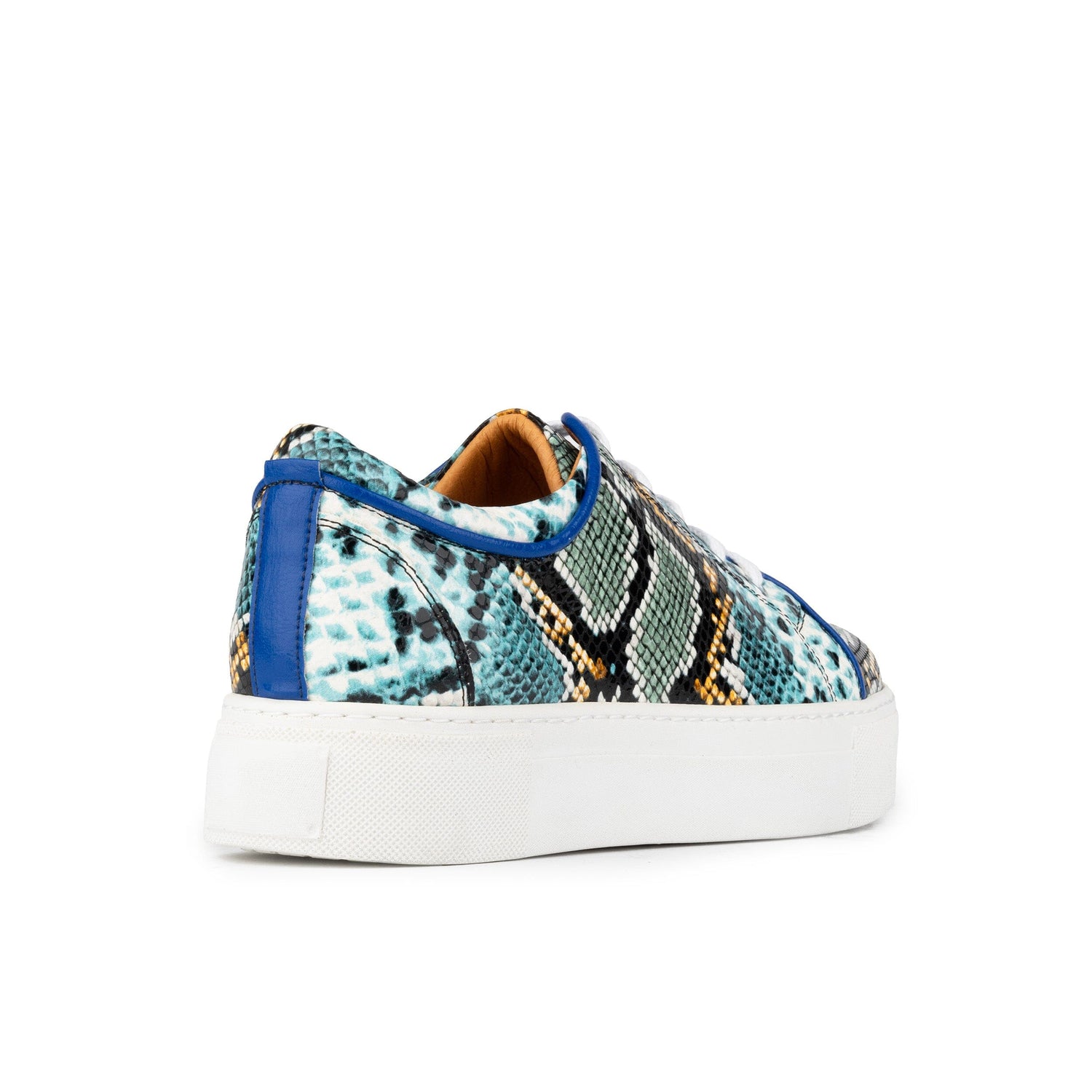 Camila - Blue Snake Womens Trainers Embassy London