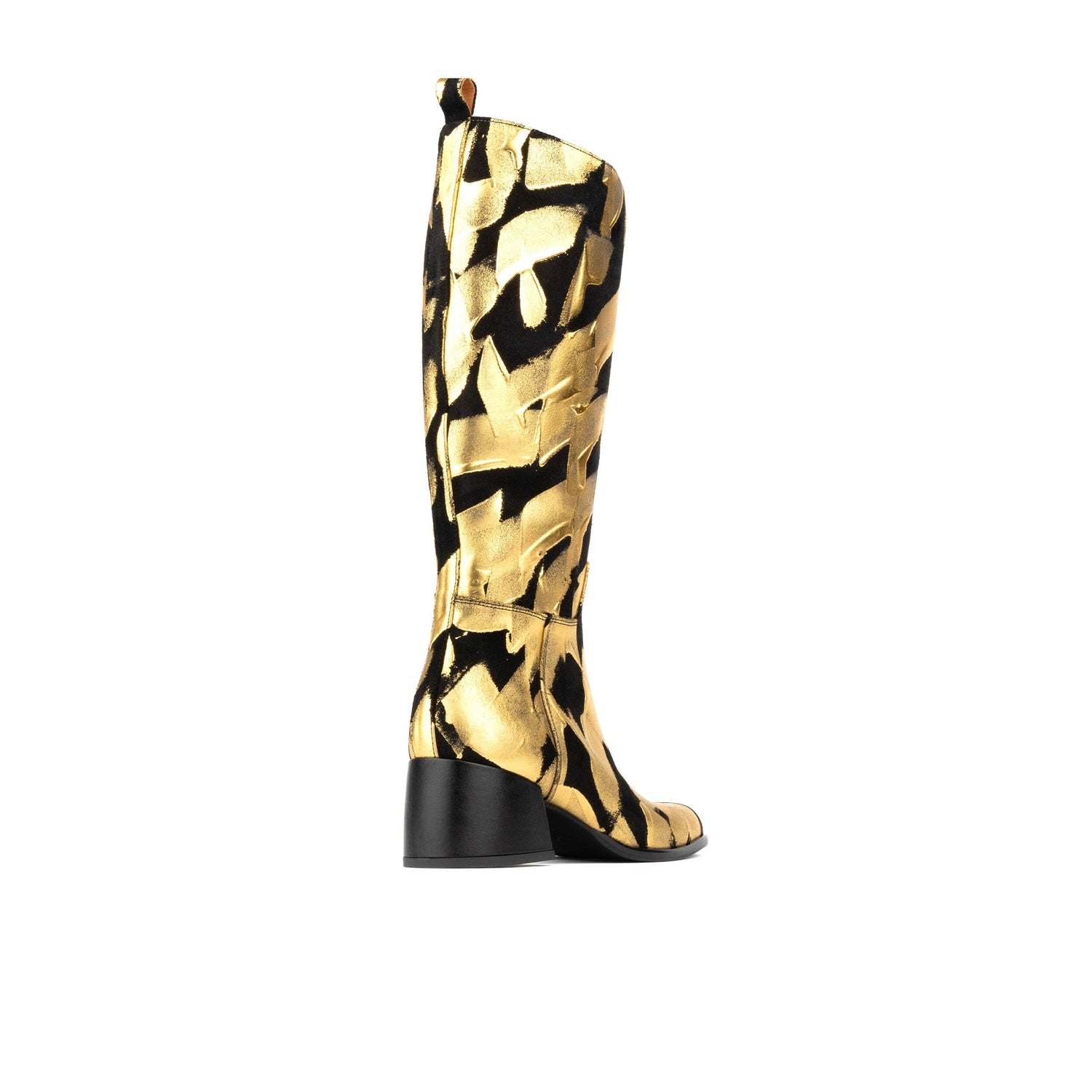 GoGo - Gold & Black Womens Tall Boots Embassy London