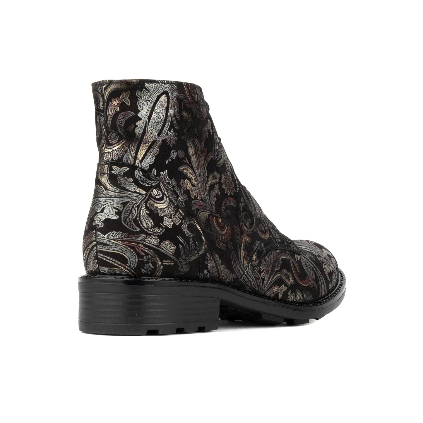 Laviva - Black & Gold & Burgundy Womens Ankle Boots Embassy London