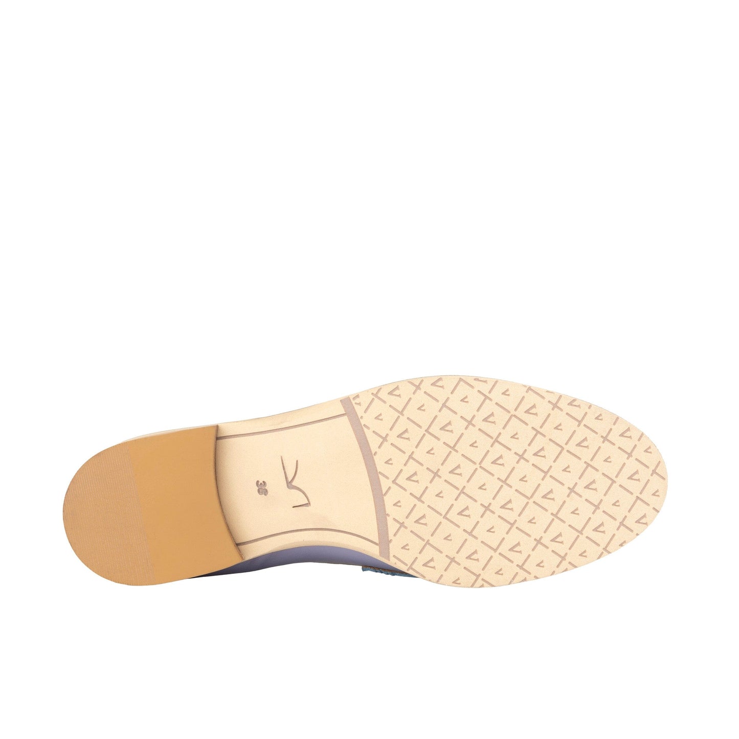 Kay - Blue & White Pastel Womens Loafers Embassy London