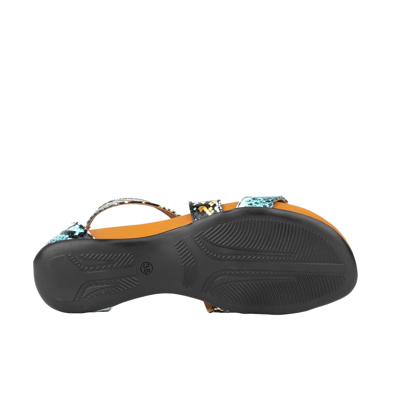 Isabella - Blue Snake Womens Sandals Embassy London
