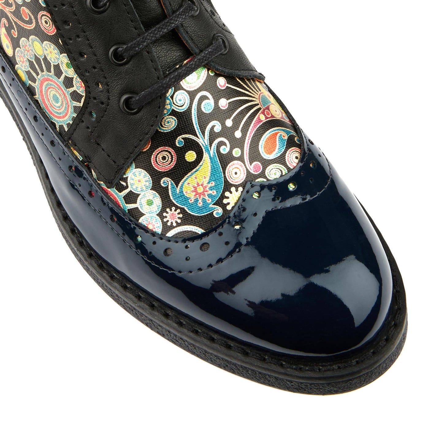 Hatter - Navy Pink Ankle Boots Embassy London
