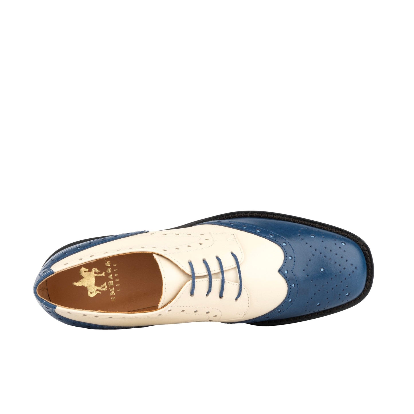 Eton - Blue & Cream Womens Shoes Embassy London