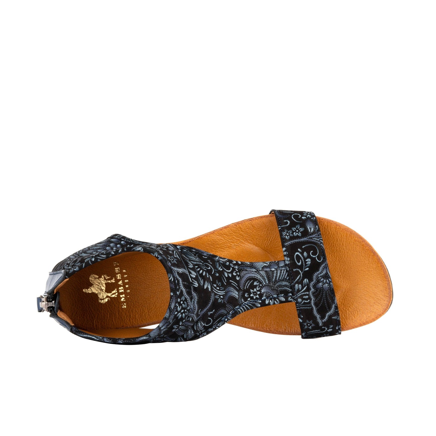 Downtown - Navy Floral Multi Womens Sandals Embassy London