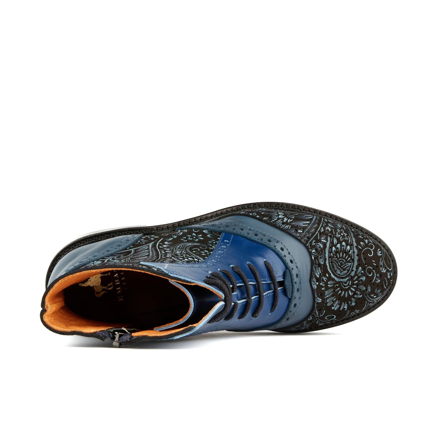 Brick Lane Boots - Blue Multi Womens Ankle Boots Embassy London