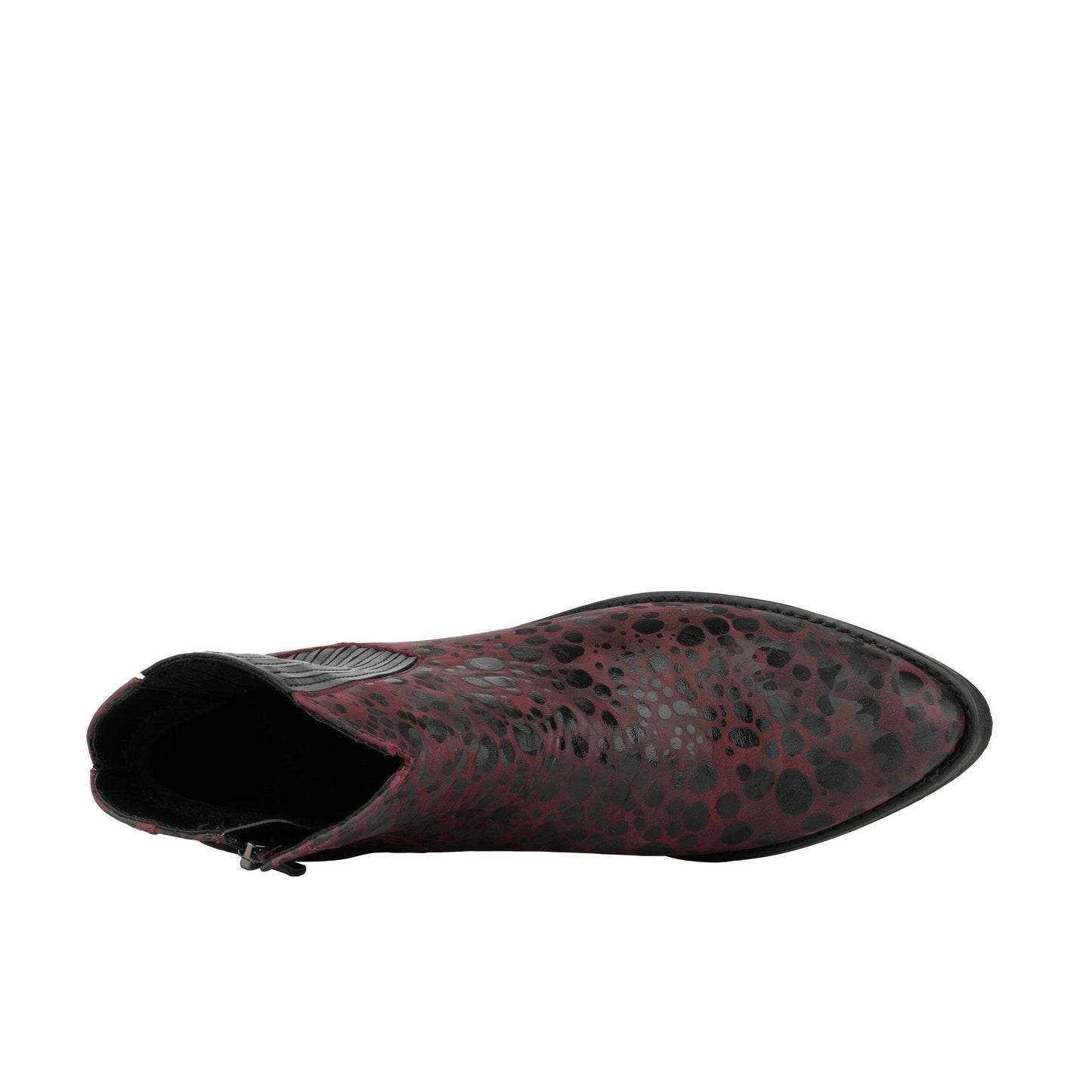 Texas - Burgundy & Black Womens Ankle Boots Embassy London