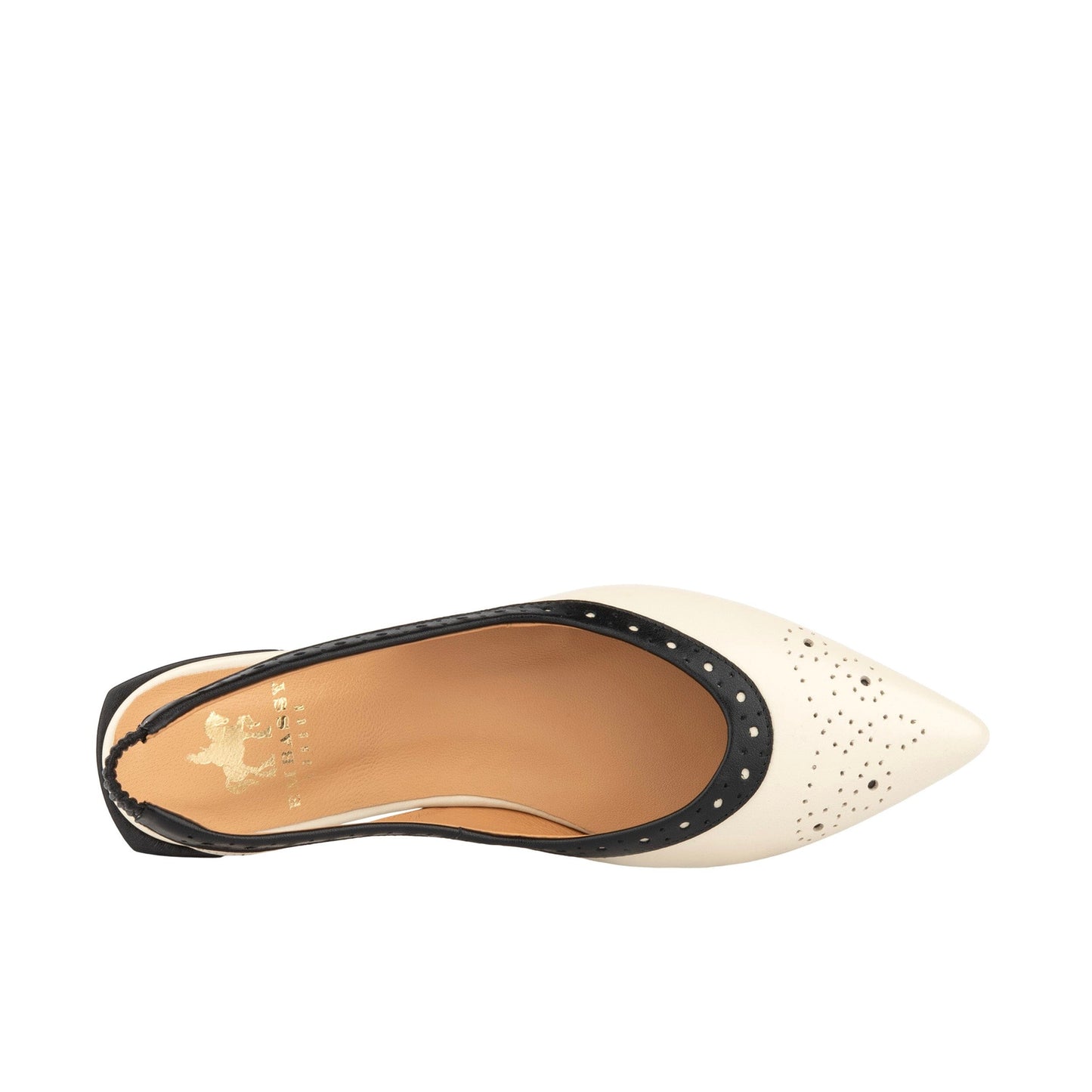 Holly - Cream & Black Womens Sandals Embassy London