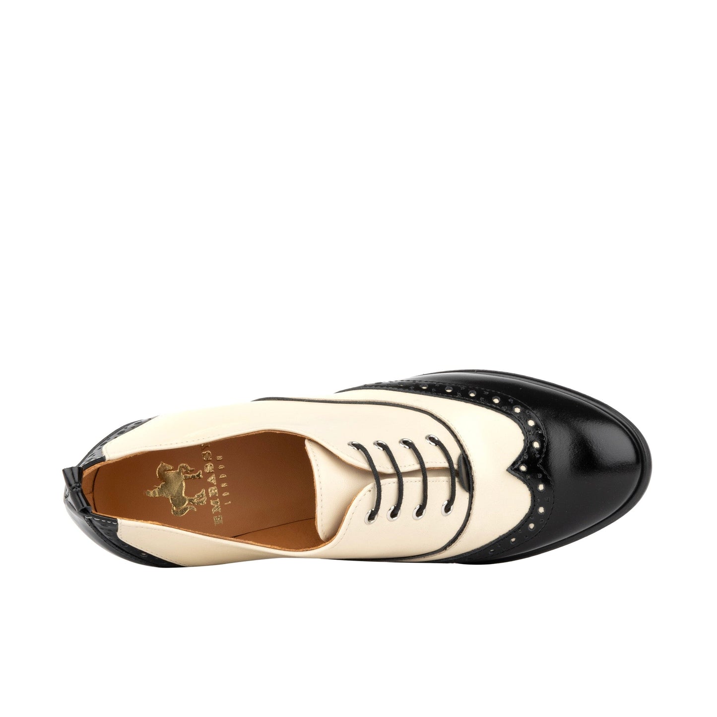 Casino - Cream & Black Womens Heels Embassy London