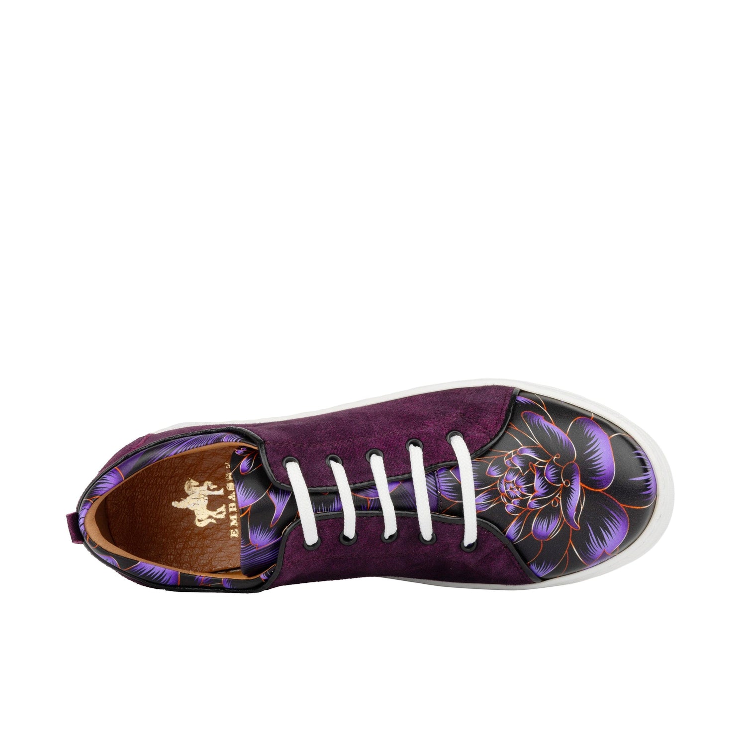 Camila - Purple & Purple Flowers Womens Trainers Embassy London