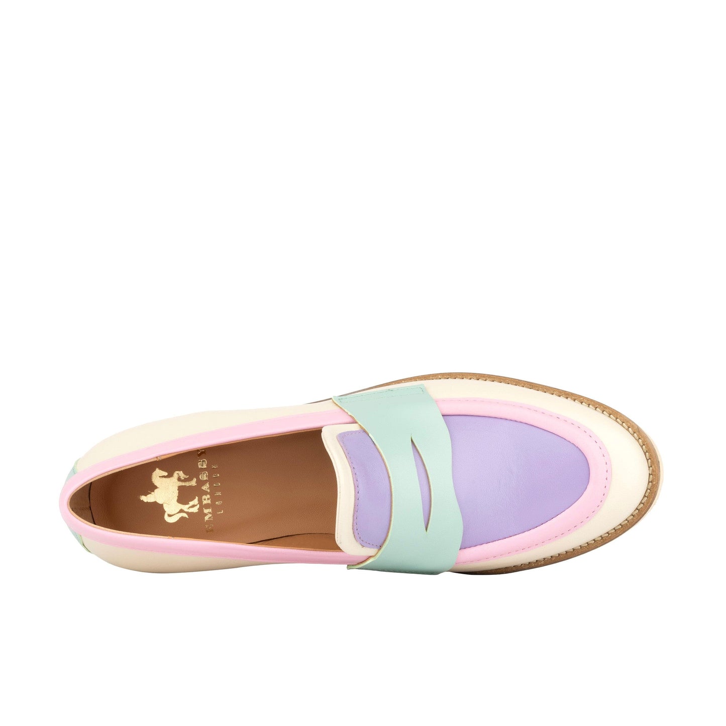 Kay - Multi Pastel Womens Loafers Embassy London