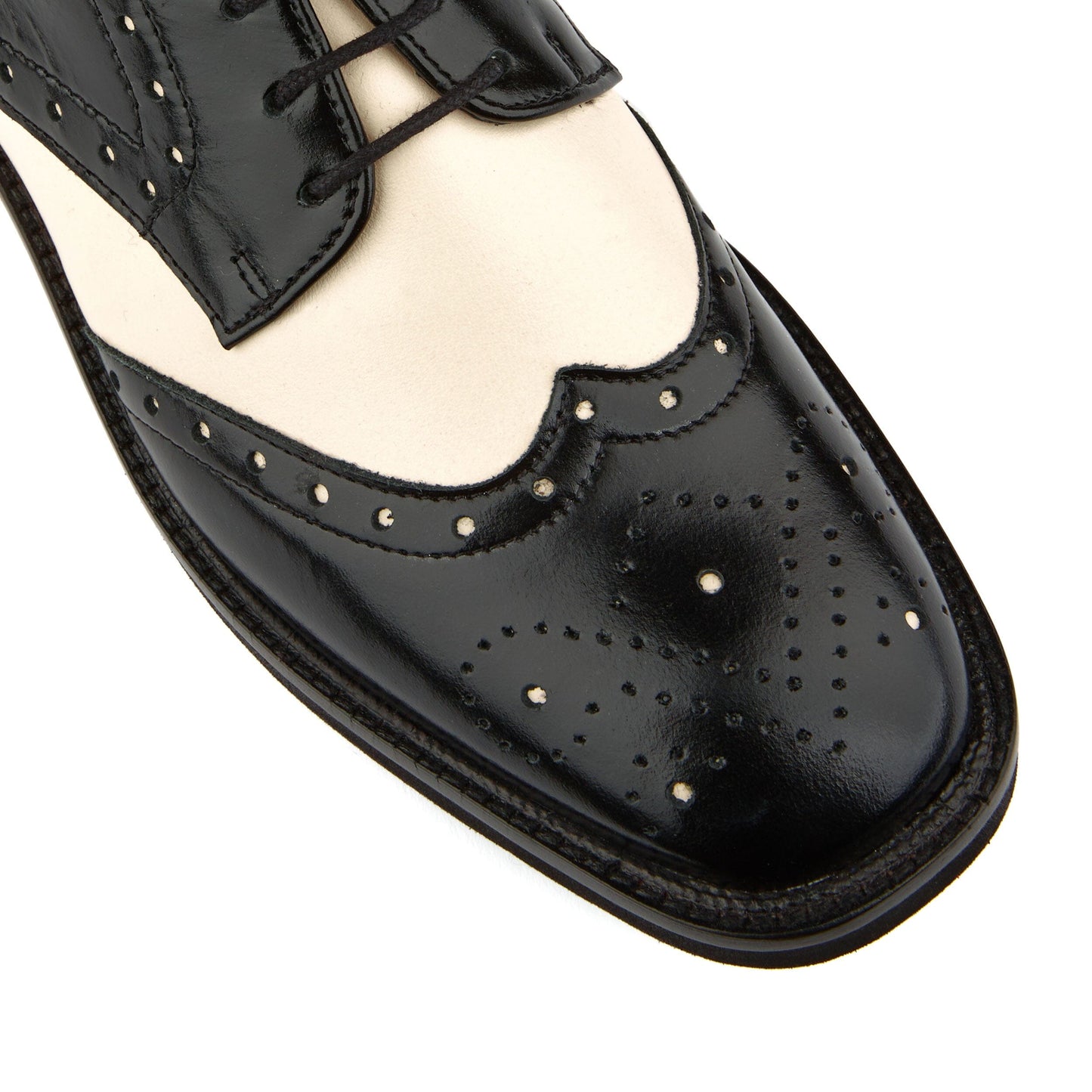 Eton - Black & Cream Womens Shoes Embassy London