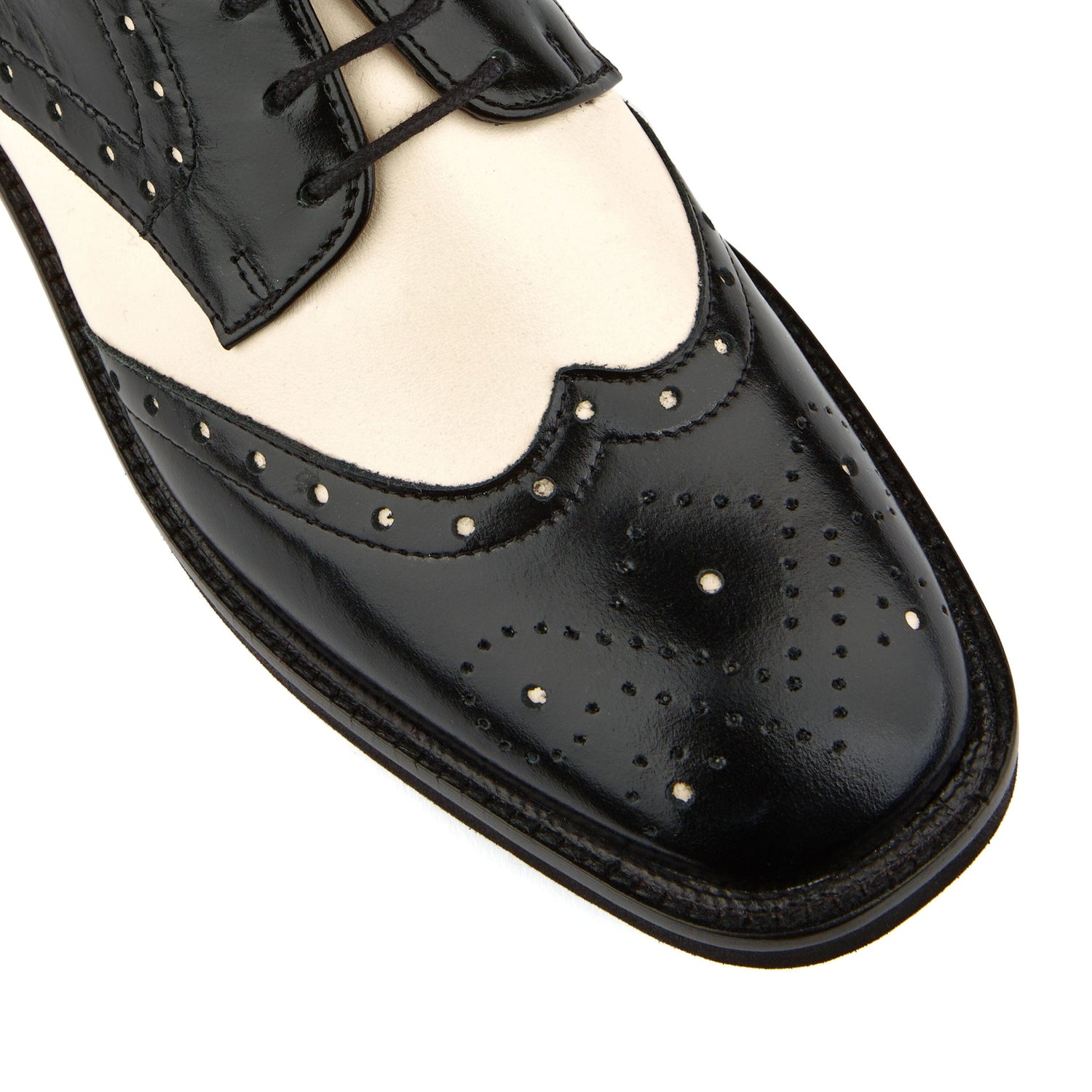 Eton - Black & Cream Womens Shoes Embassy London