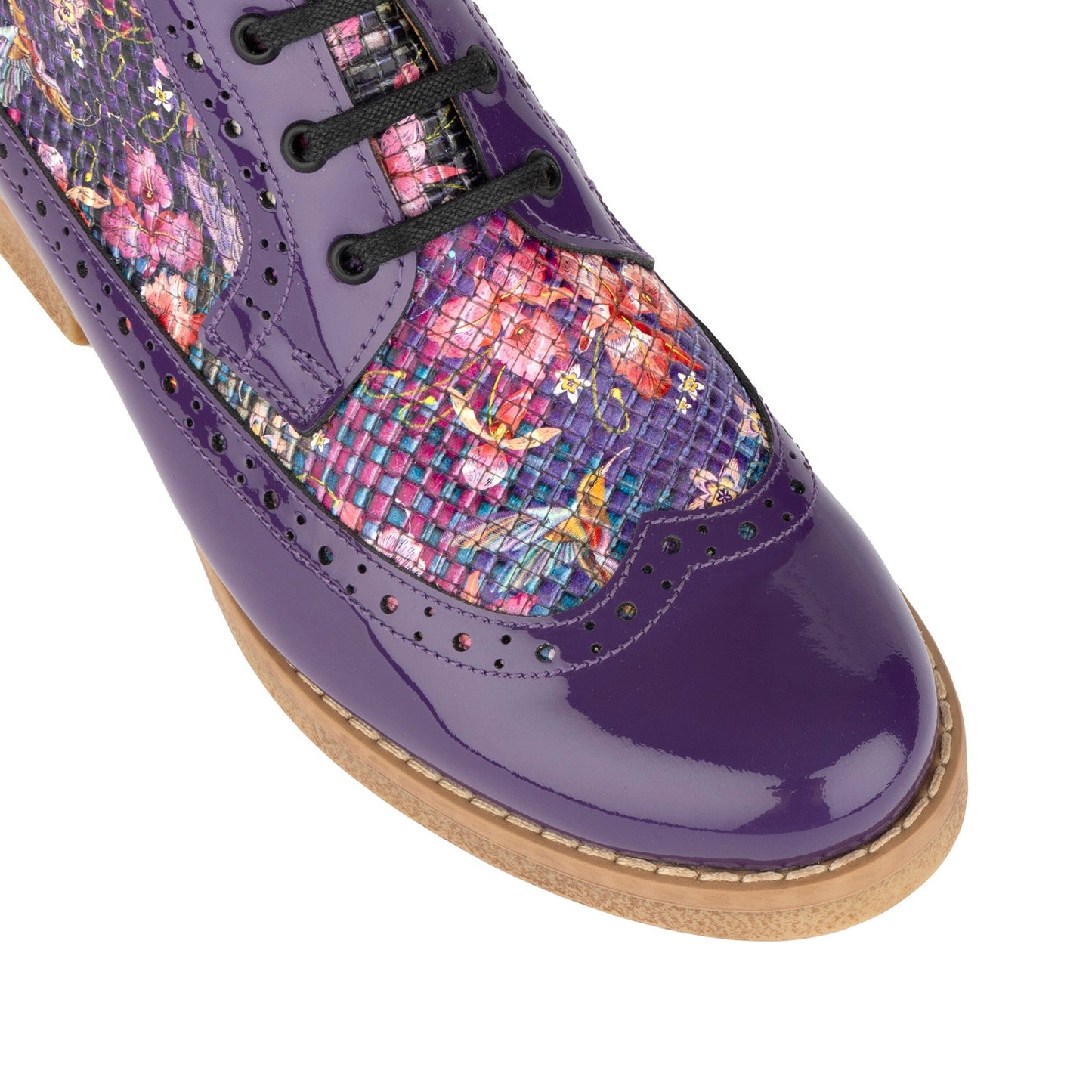 Hatter - Purple & Hummingbird Womens Ankle Boots Embassy London