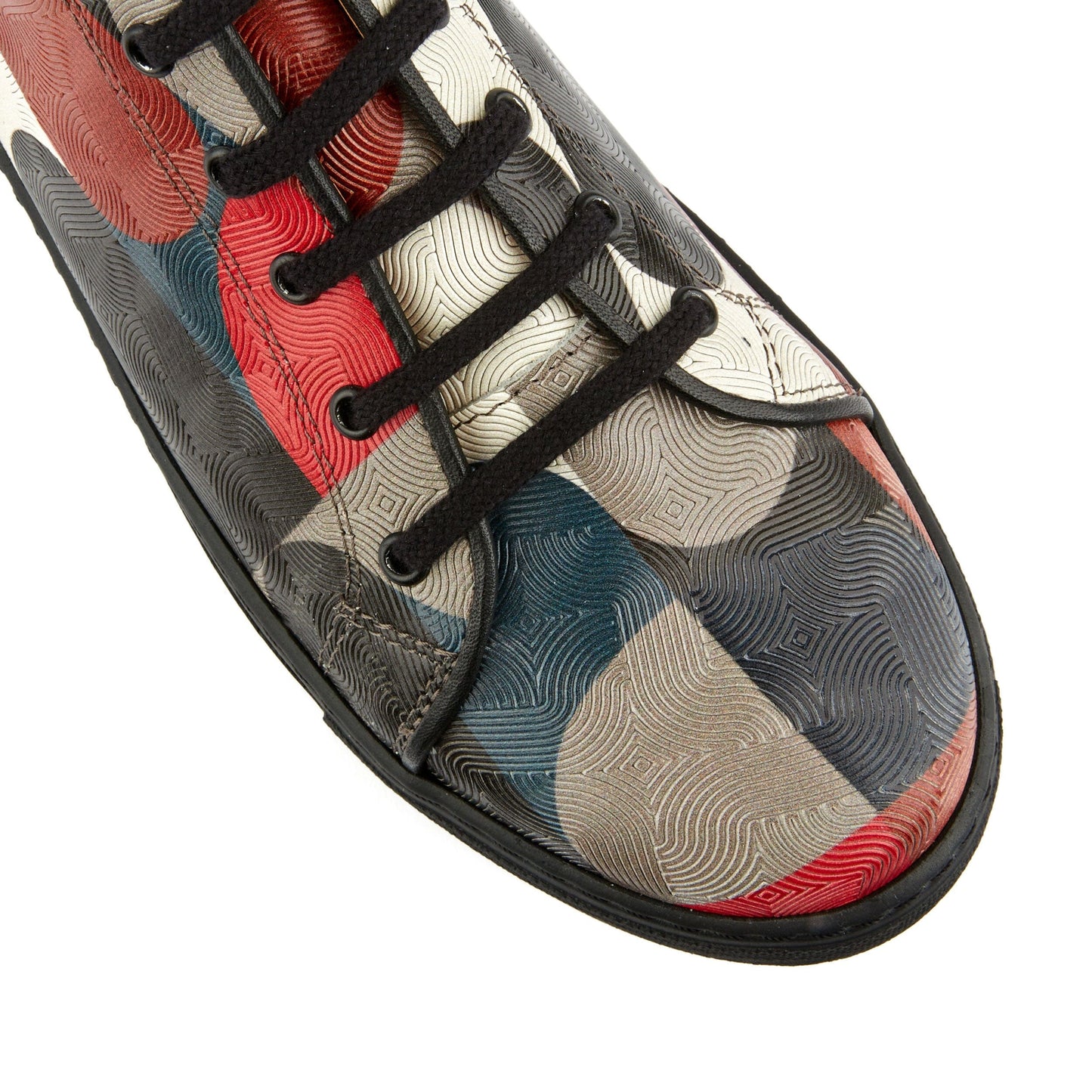 Camila - Black & Red Groovy Womens Trainers Embassy London 