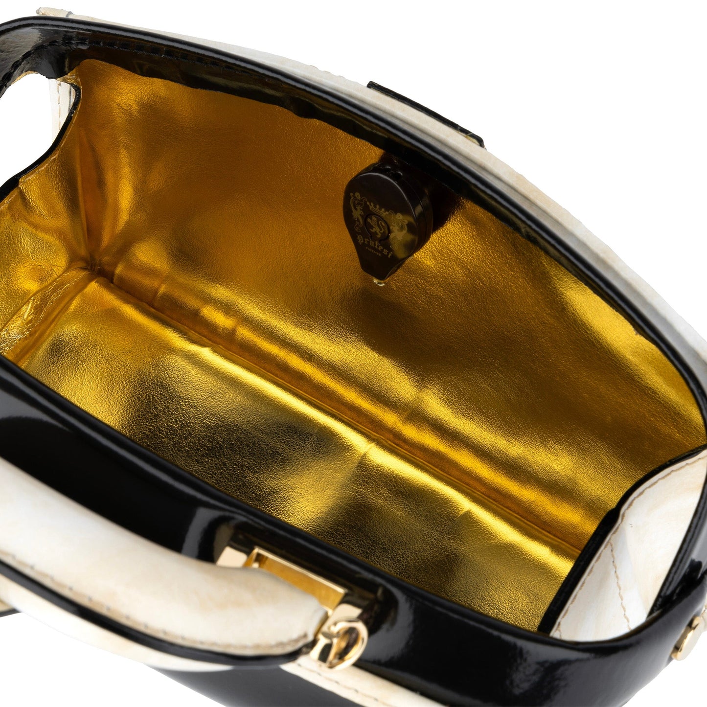 Gazelle Mini - Black & Cream Handbags Embassy London