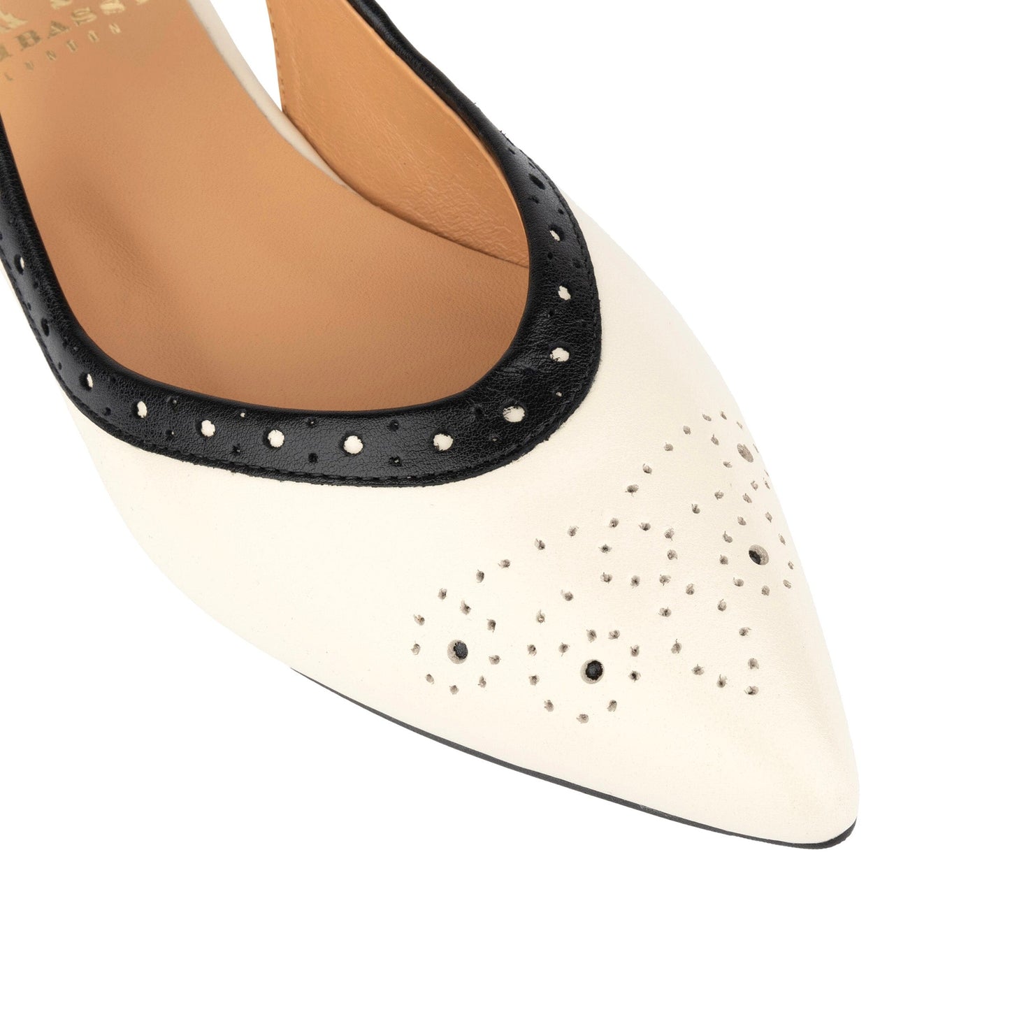 Holly - Cream & Black Womens Sandals Embassy London
