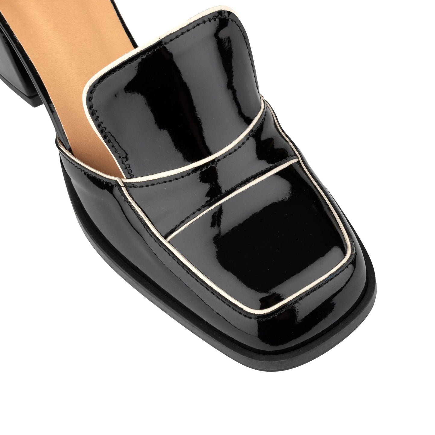 Mayfair - Black & Cream Womens Heels Embassy London