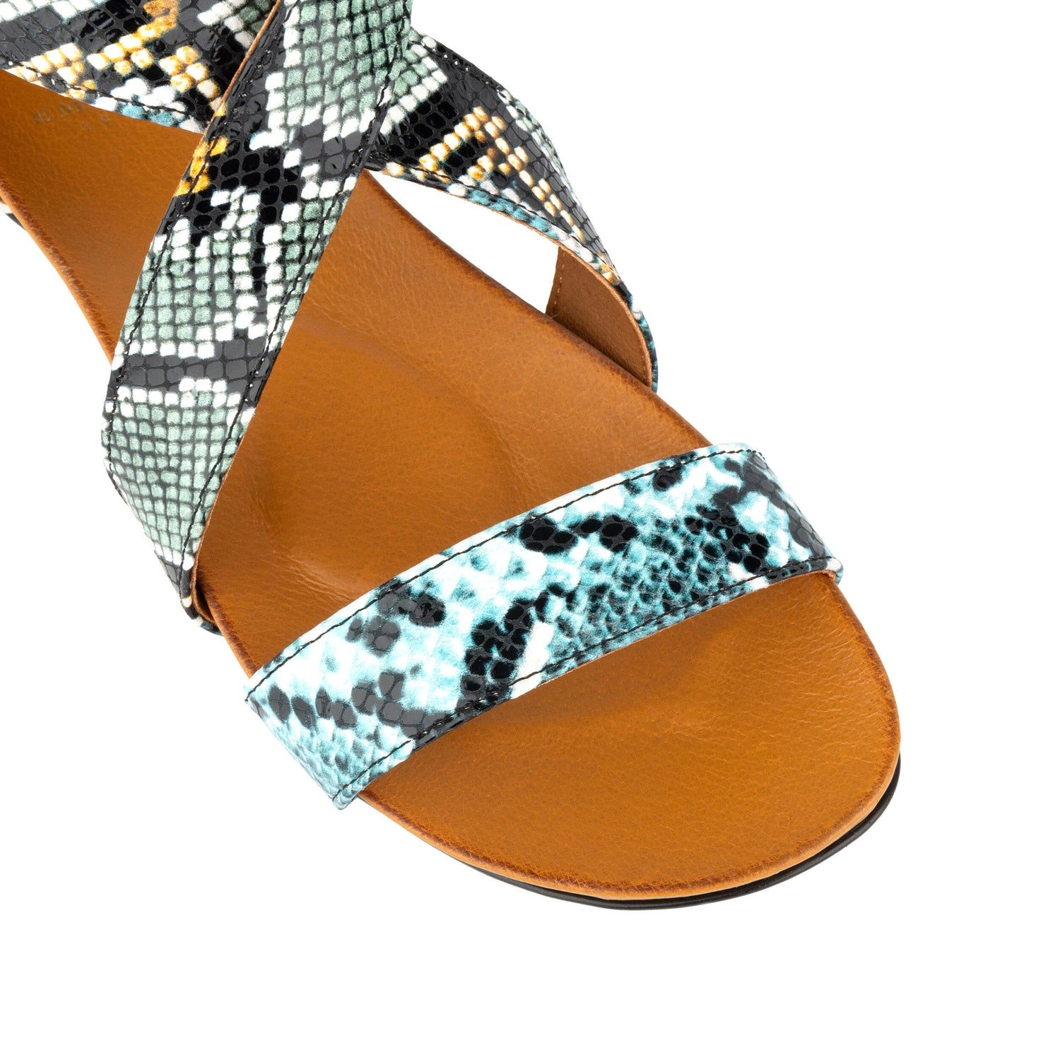 Isabella - Blue Snake Womens Sandals Embassy London